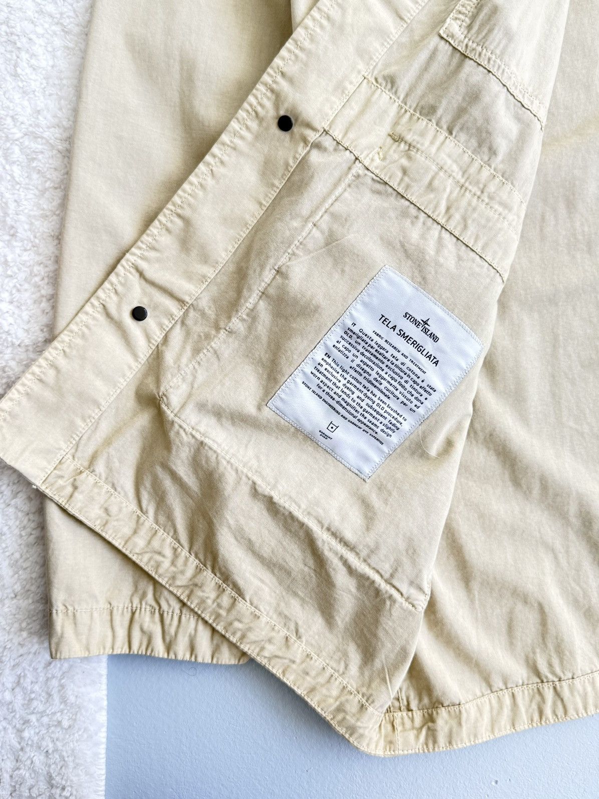 Stone Island Stone Island Tela Smerigliata Garment Dyed Jacket Pocket Size US L / EU 52-54 / 3 - 13 Thumbnail