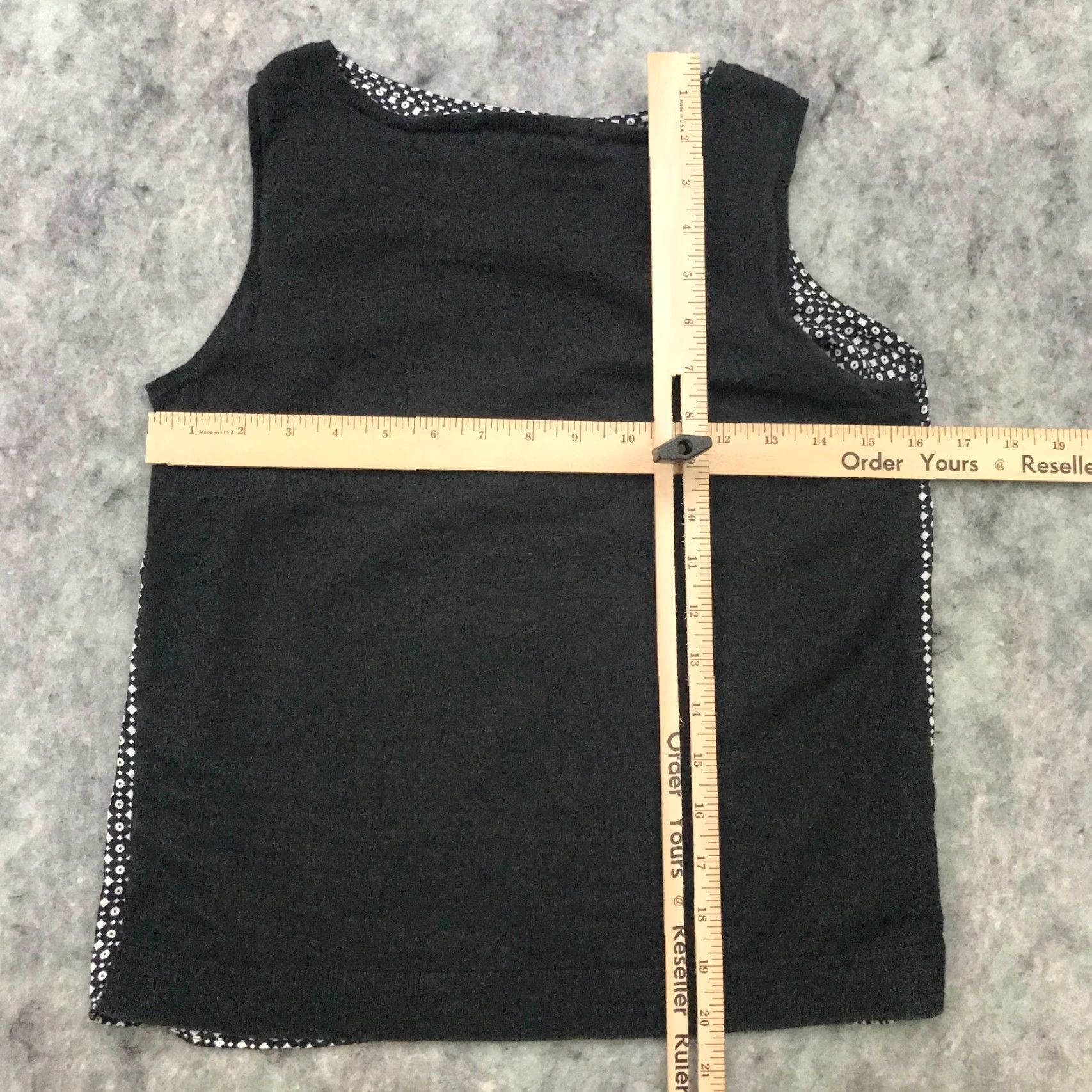 Ann Taylor VINTAGE Ann Taylor Loft Womens Shirt Top XS Black & White Sleeveless Blouse Size XS / US 0-2 / IT 36-38 - 6 Thumbnail
