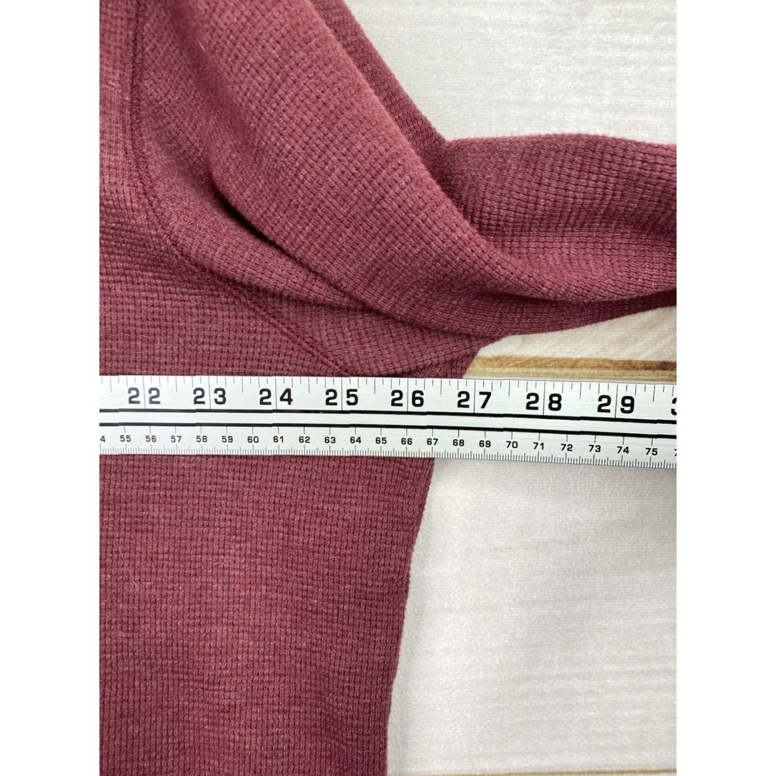 Eddie Bauer Eddie Bauer Mens Knit Waffle Hooded Shirt Red 2XL Thermal Hoodie Shirt Hooded Pullover Casual Outdoor/Walking Men Size US XXL / EU 58 / 5 - 6 Thumbnail