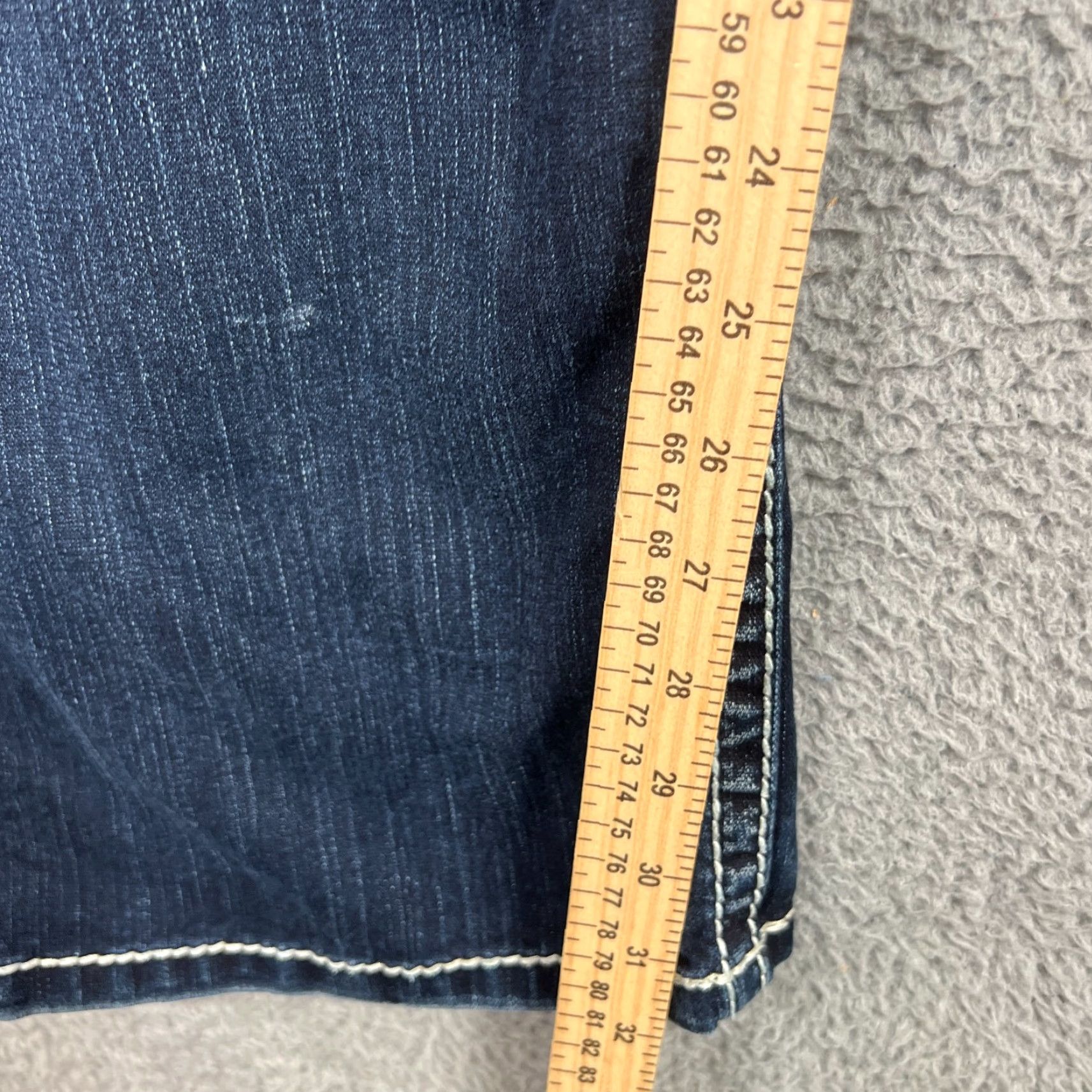 Silver Jeans Co. Silver Jeans Women's Jeans 24 Bootcut Denim Blue Natsuki Flap Thick Stitch Regular Fit Pockets Embroidered Cotton Blend Size 42" / US 20 - 3 Thumbnail