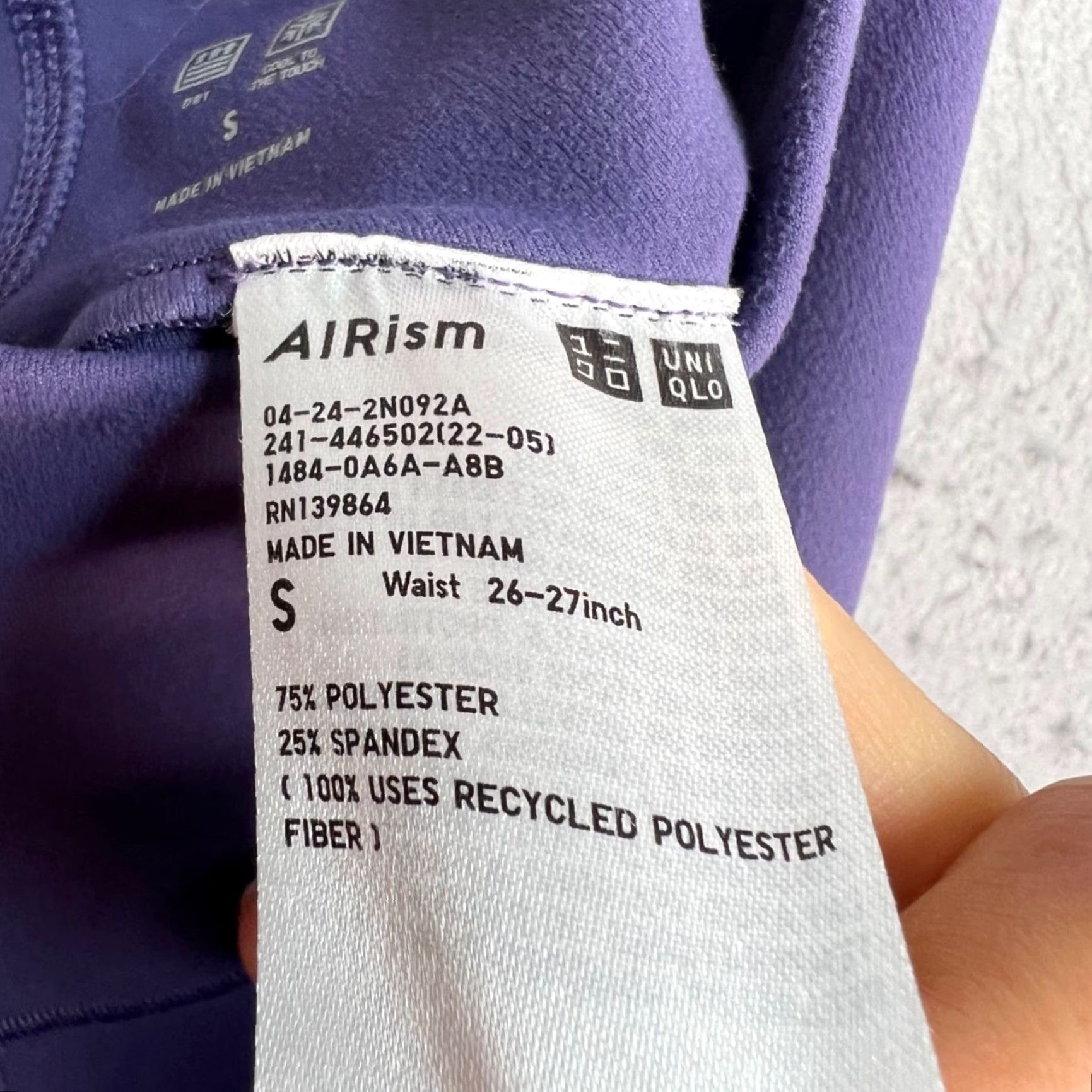Uniqlo Uniqlo Airism Womens Size Small Purple Biker Shorts Athletic Gym Activewear Size 28" / US 6 / IT 42 - 4 Thumbnail