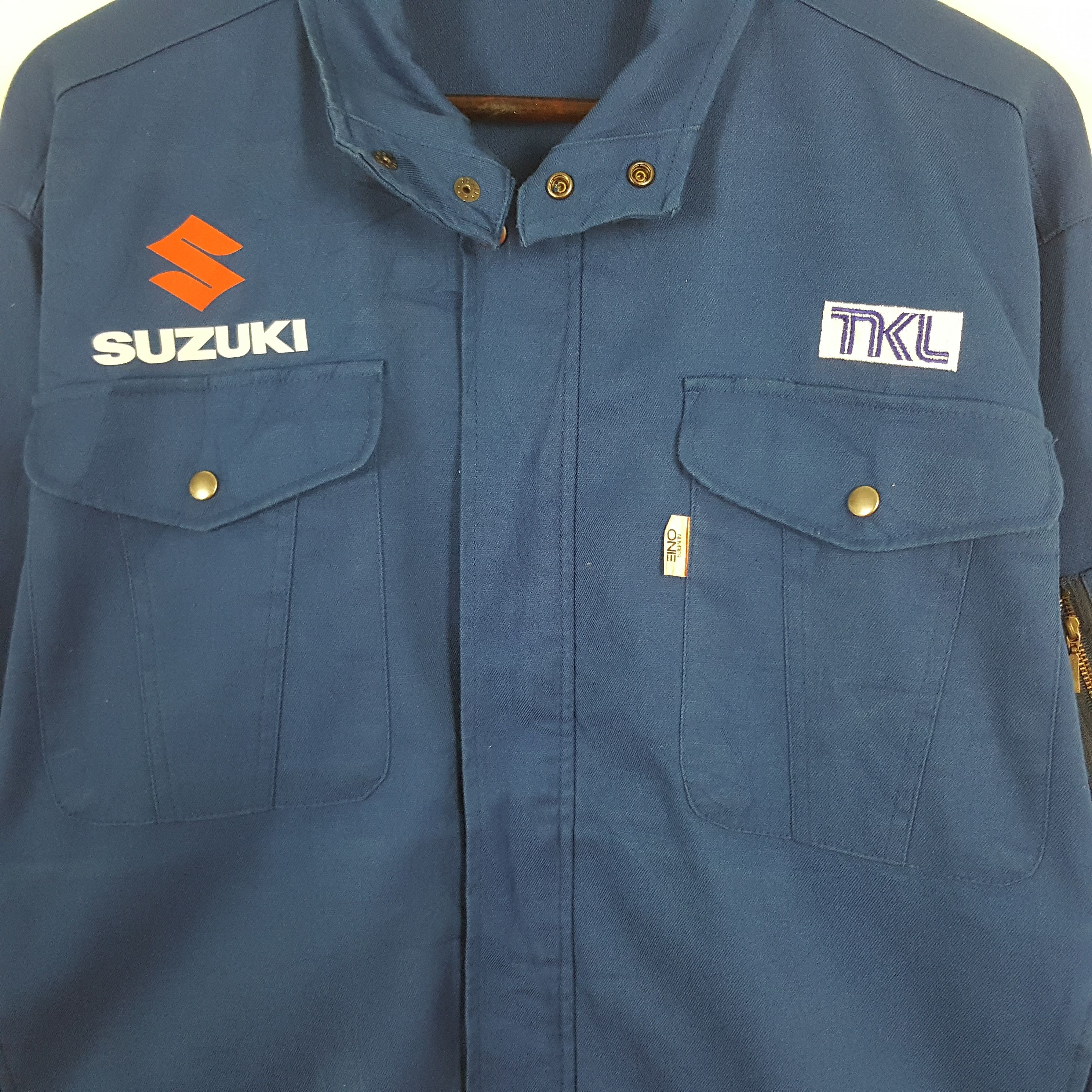 Japanese Brand × Vintage Vintage Suzuki Racing Custom Logo Worker Sport Japan Jacket Size US L / EU 52-54 / 3 - 4 Thumbnail