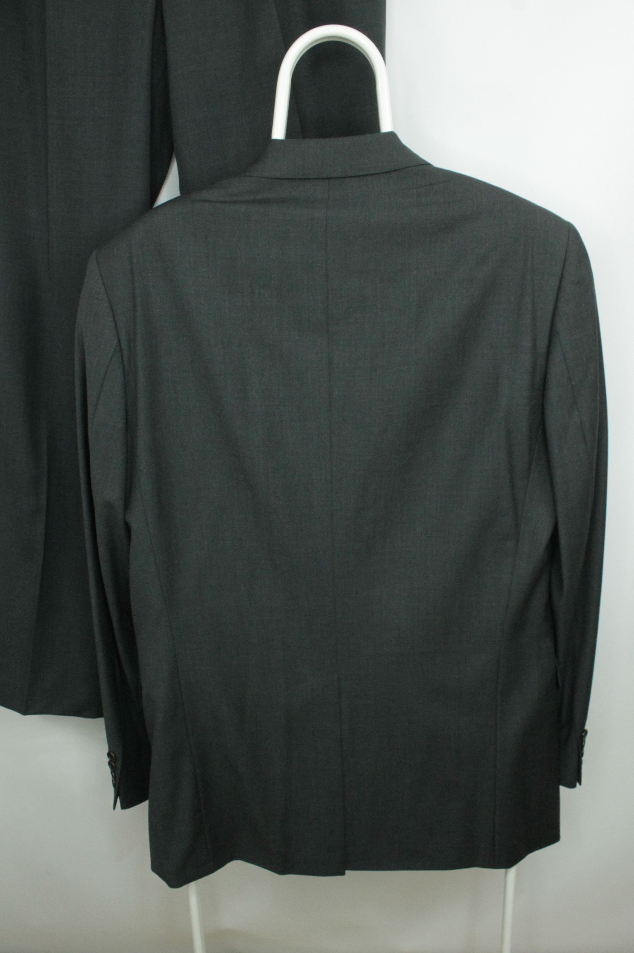 Hugo Boss Vintage Hugo Boss Gray Stretch Wool Formal Suit Men's Size 40L - 5 Thumbnail