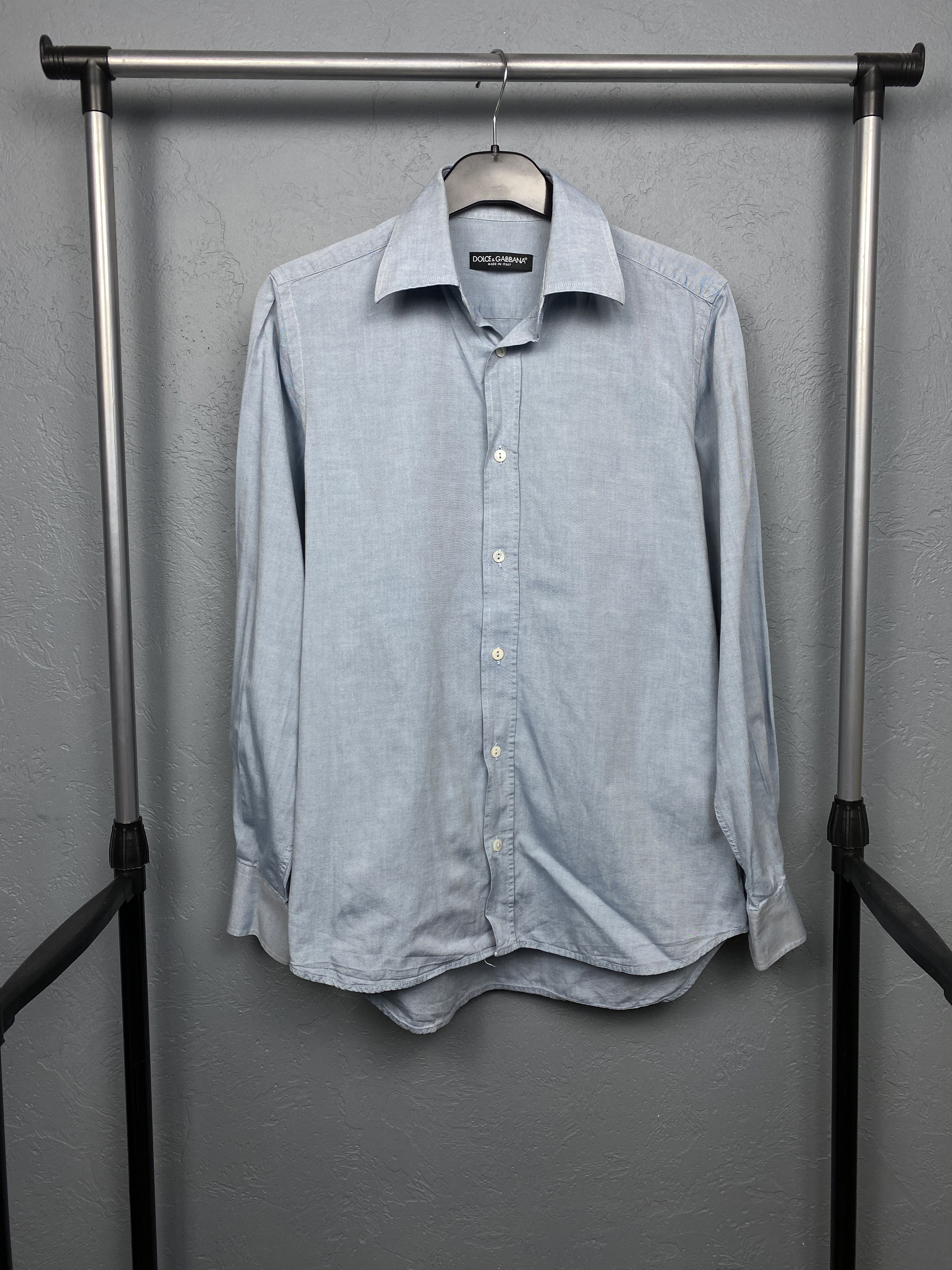 Dolce & Gabbana Dolce & Gabbana Vintage Mens Long Sleeve Shirt Size US M / EU 48-50 / 2 - 1 Thumbnail