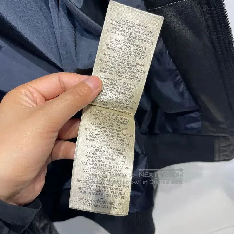 Burberry Burberry Black Leather Bomber Jacket for Men. Size US L / EU 52-54 / 3 - 6 Thumbnail