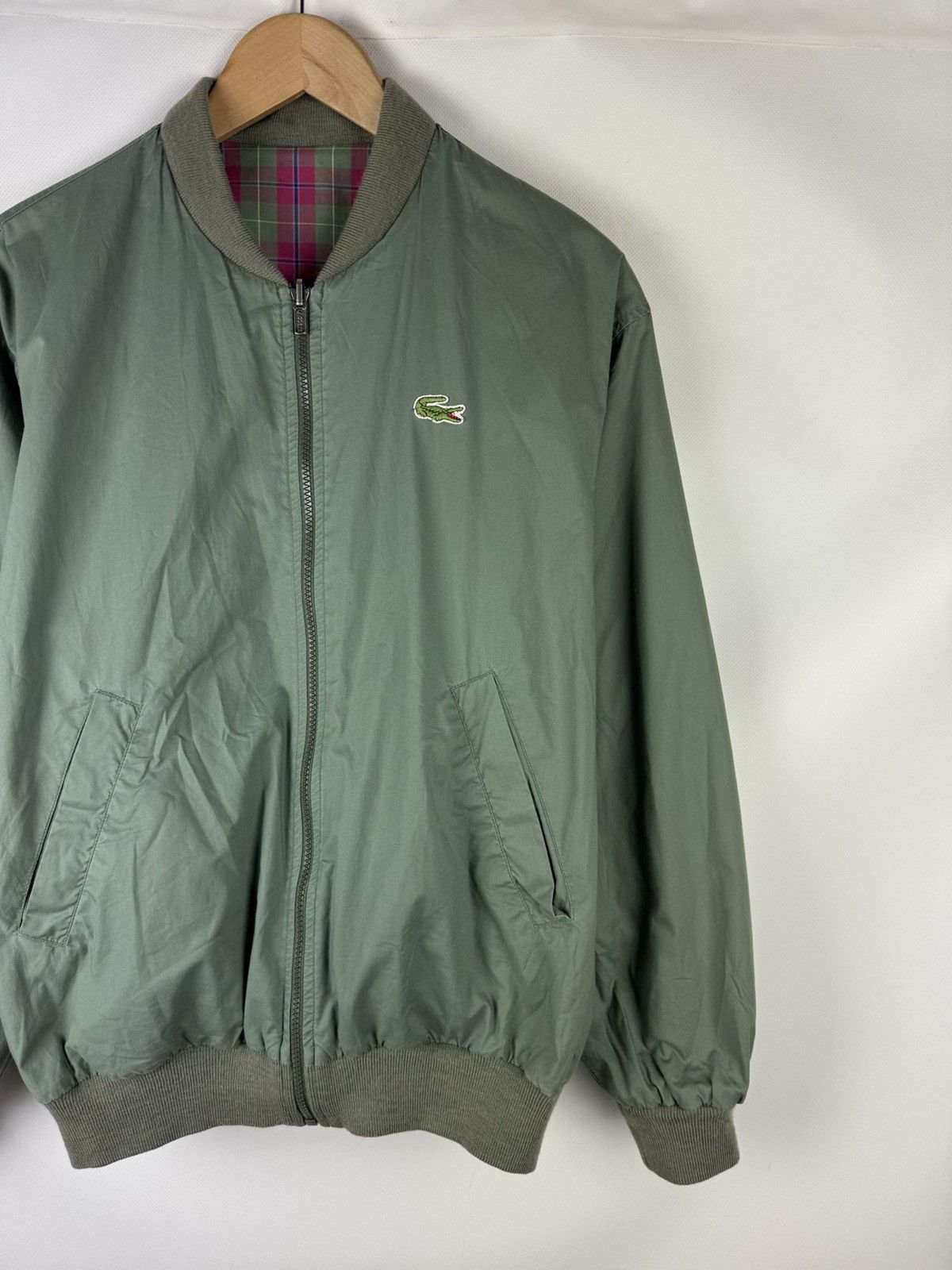 Lacoste Chemise Lacoste Vintage Reversible Bomber Jacket Size US M / EU 48-50 / 2 - 15 Thumbnail