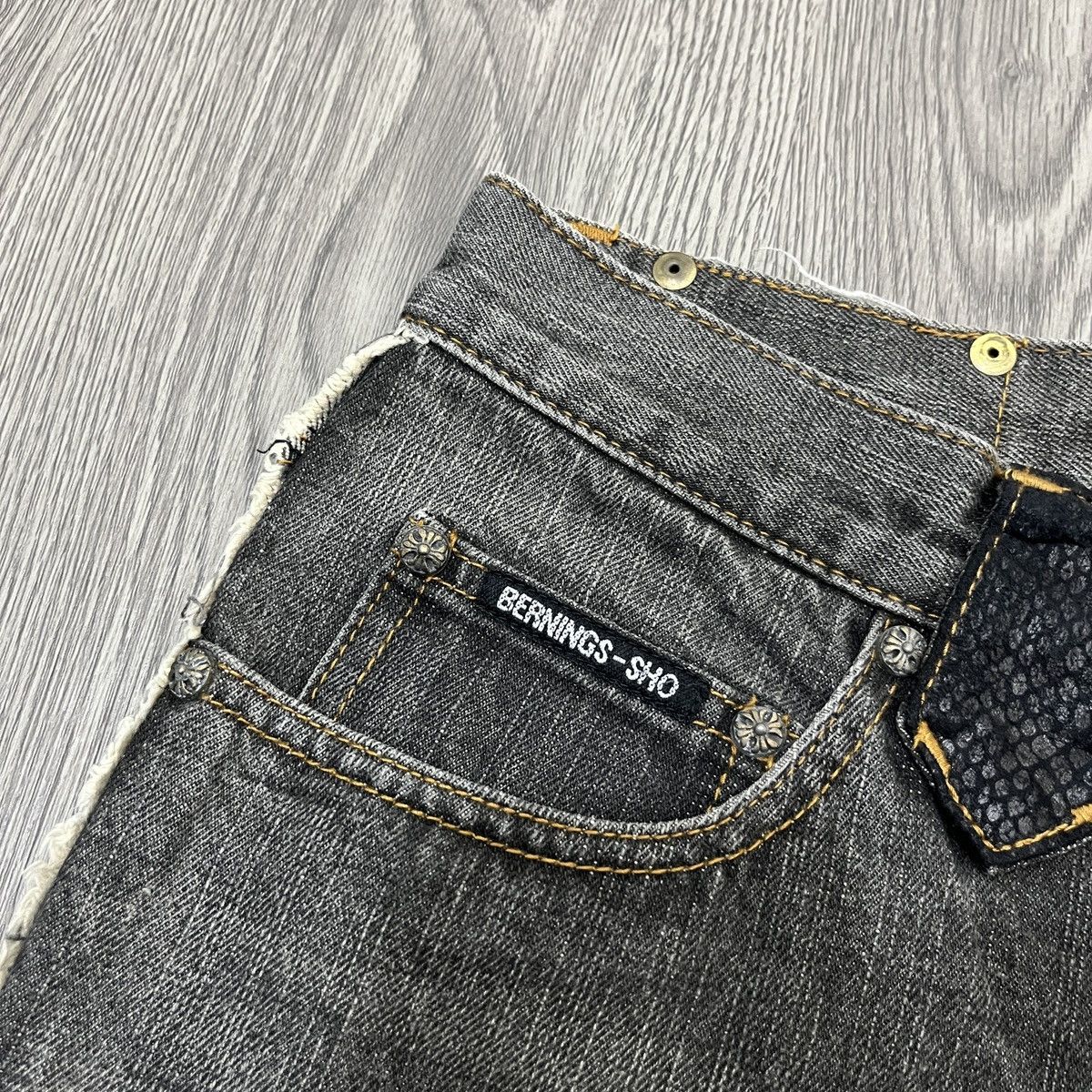 14th Addiction Bernings Sho - Phython Hybrid Flare Jeans Lgb Style Size US 27 - 10 Thumbnail