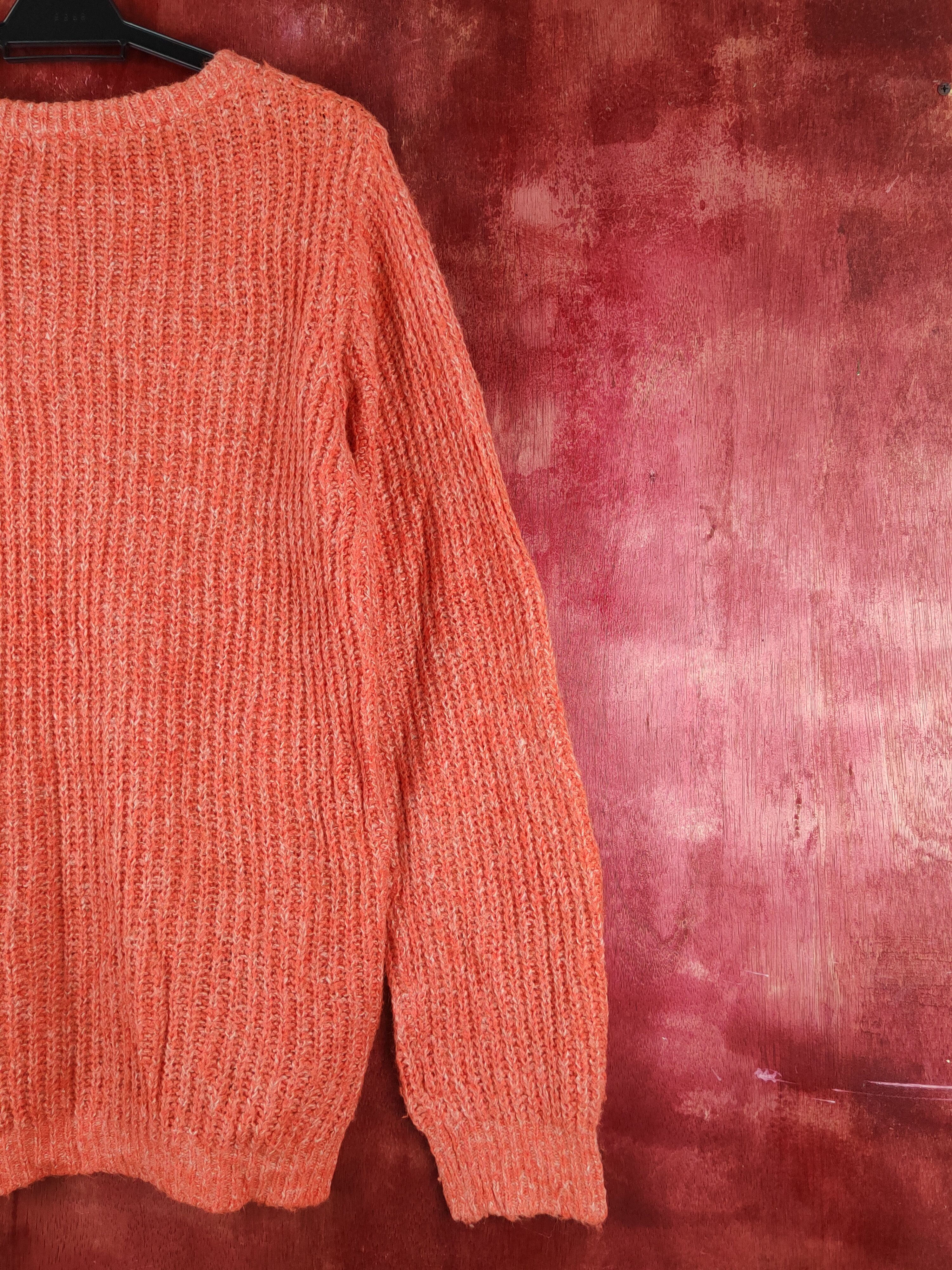 Japanese Brand × Vintage Cloche Orange Knitwear Sweatshirts #S2377 Size L / US 10 / IT 46 - 9 Thumbnail