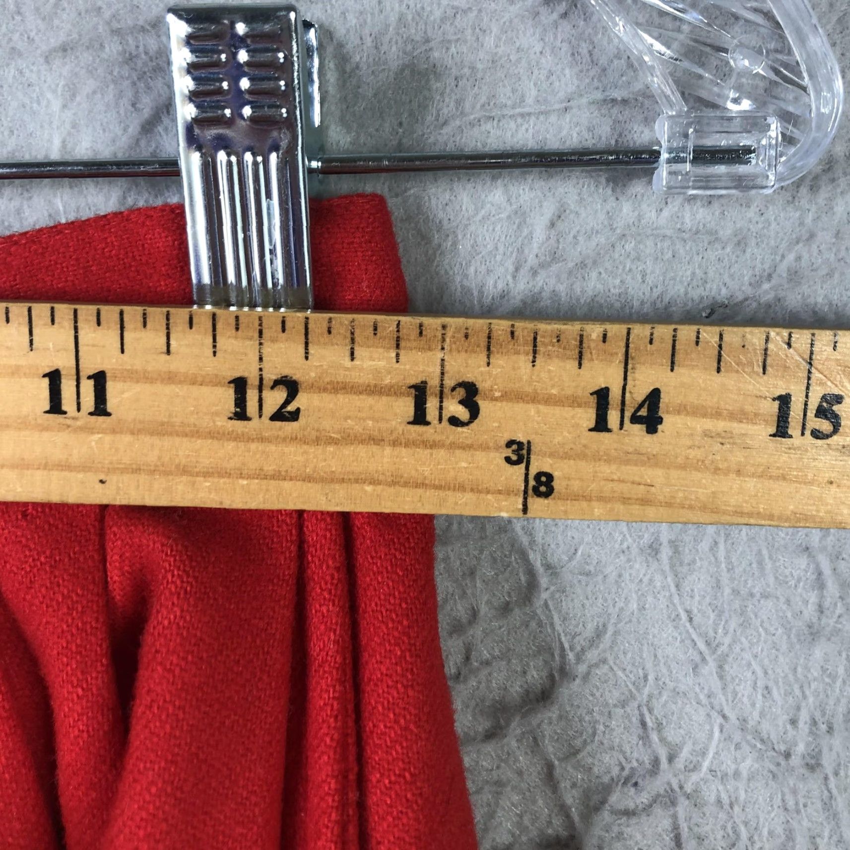 Vintage VINTAGE The Villager Skirt Womens Small Red Wool Blend Pleated Midi 80s Size 28" / US 6 / IT 42 - 3 Thumbnail