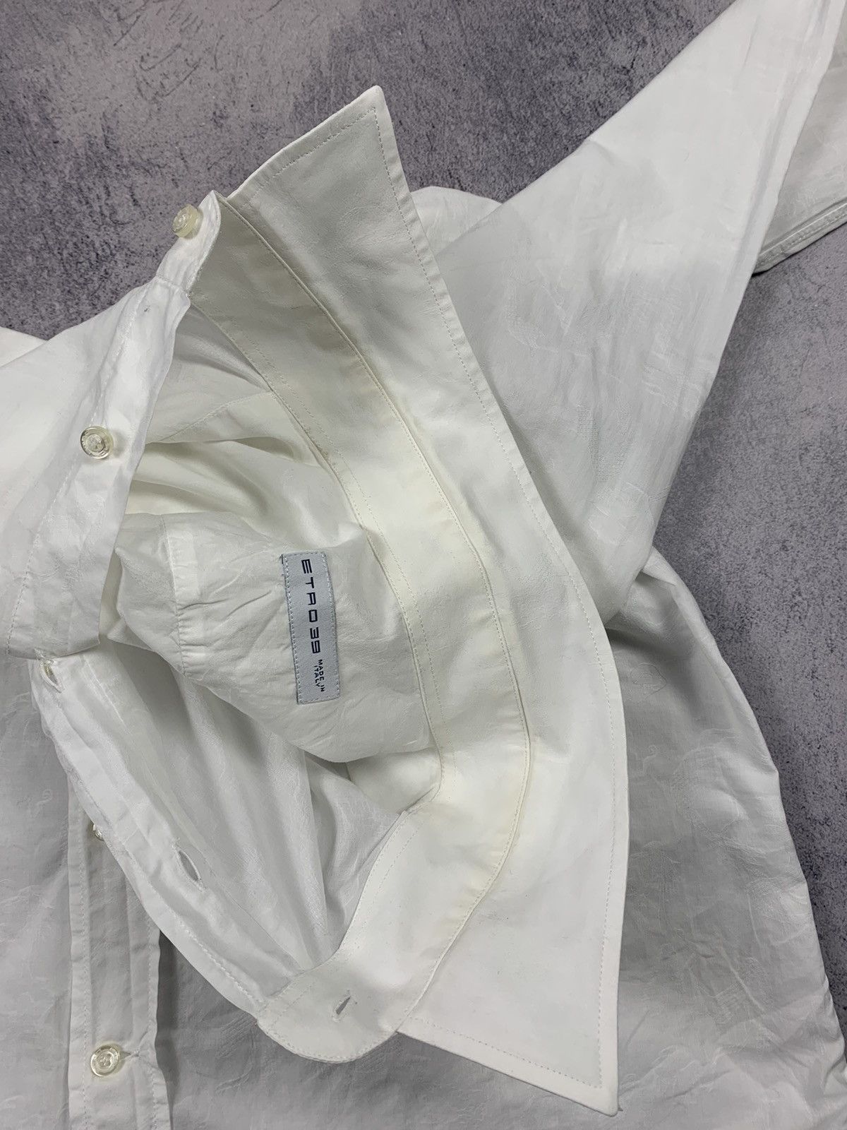Etro Etro 39 Classic Formal White Shirt Button-Up Luxury Designer Size US S / EU 44-46 / 1 - 7 Thumbnail