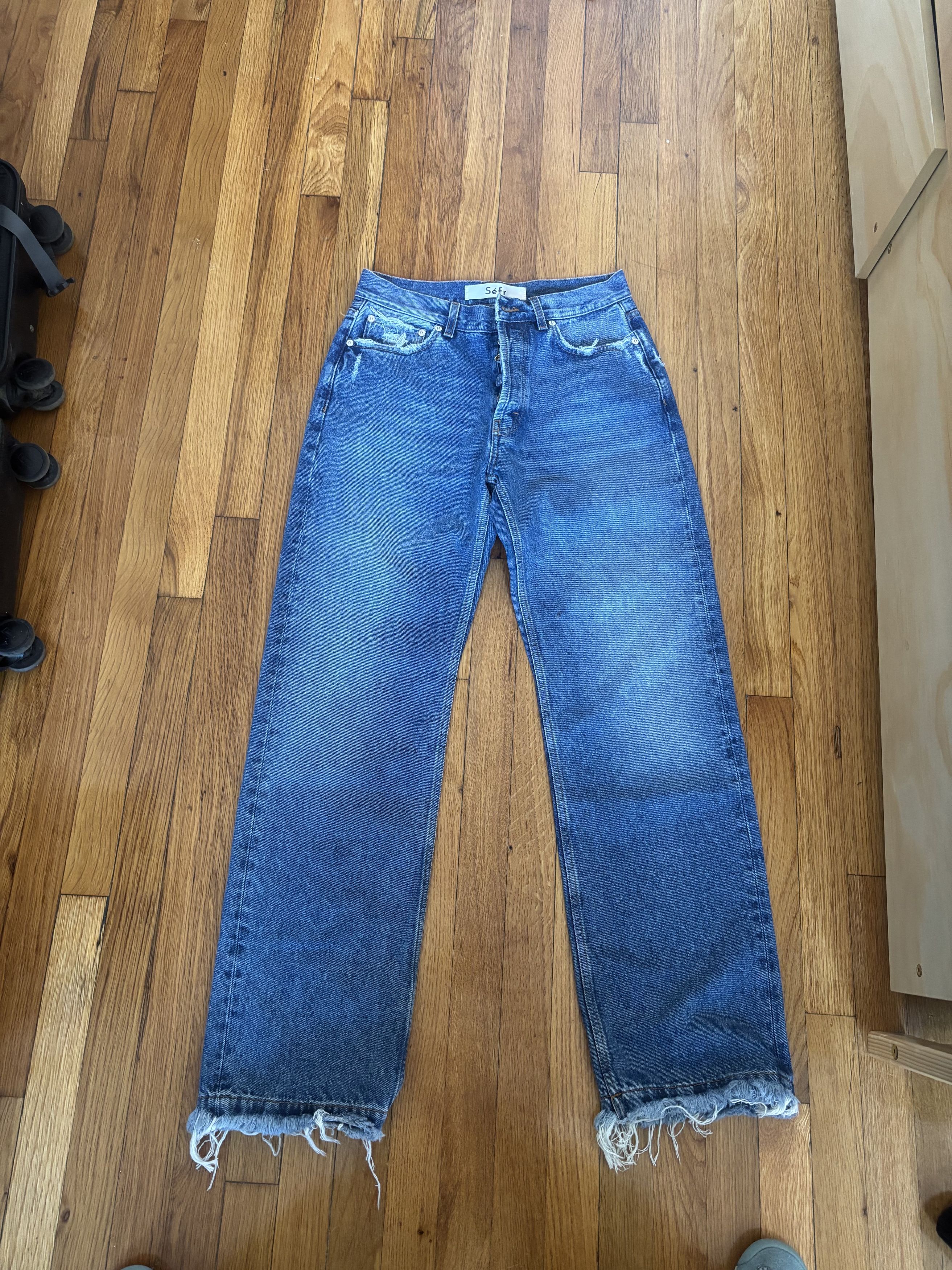 Sefr Frayed Cut Jeans Size US 30 / EU 46 - 1 Thumbnail