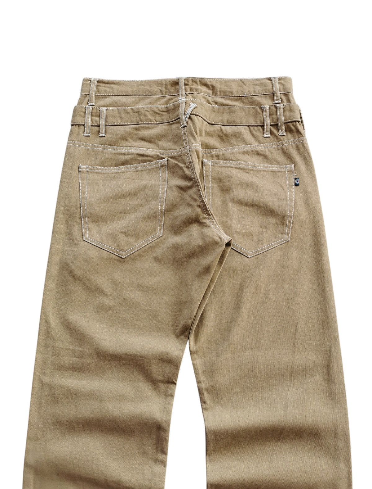 semanticdesign Semantic Design Doublewaist Khaki Pants Size US 32 / EU 48 - 3 Thumbnail