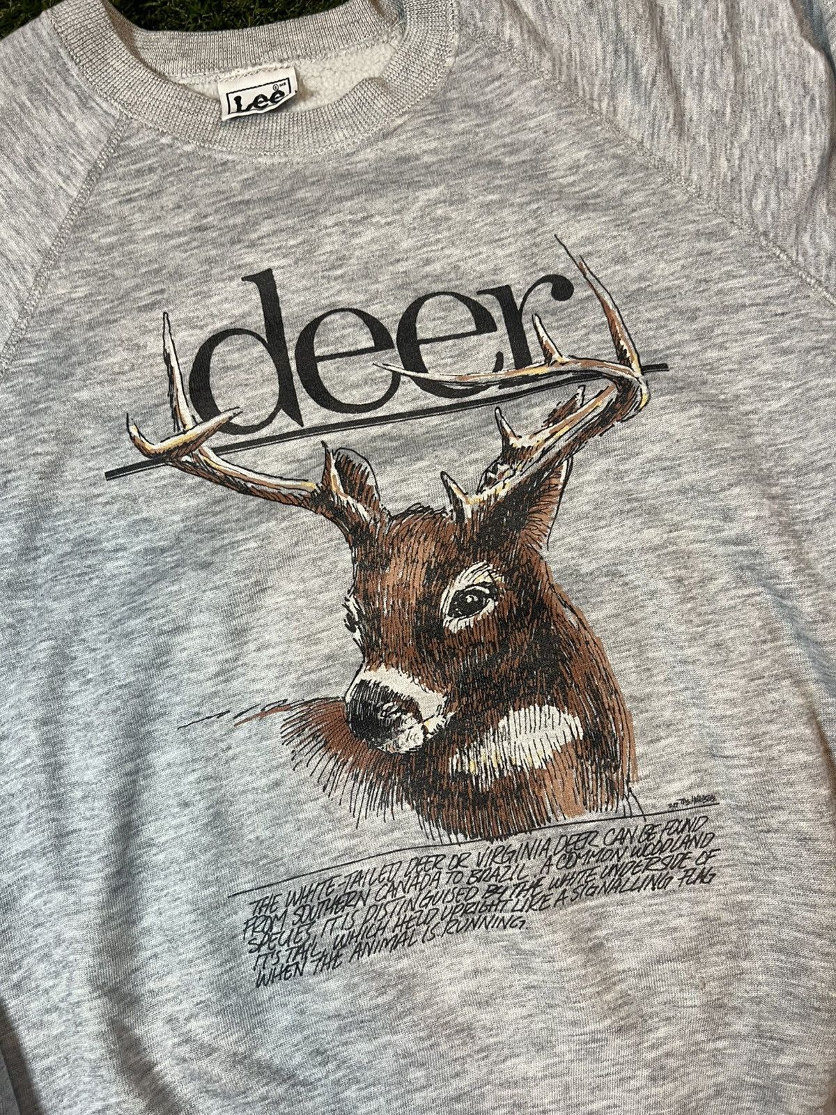 Habitat Vintage 80s Virginia Deer Essential Fall Crewneck Sweatshirt Size US M / EU 48-50 / 2 - 2 Thumbnail