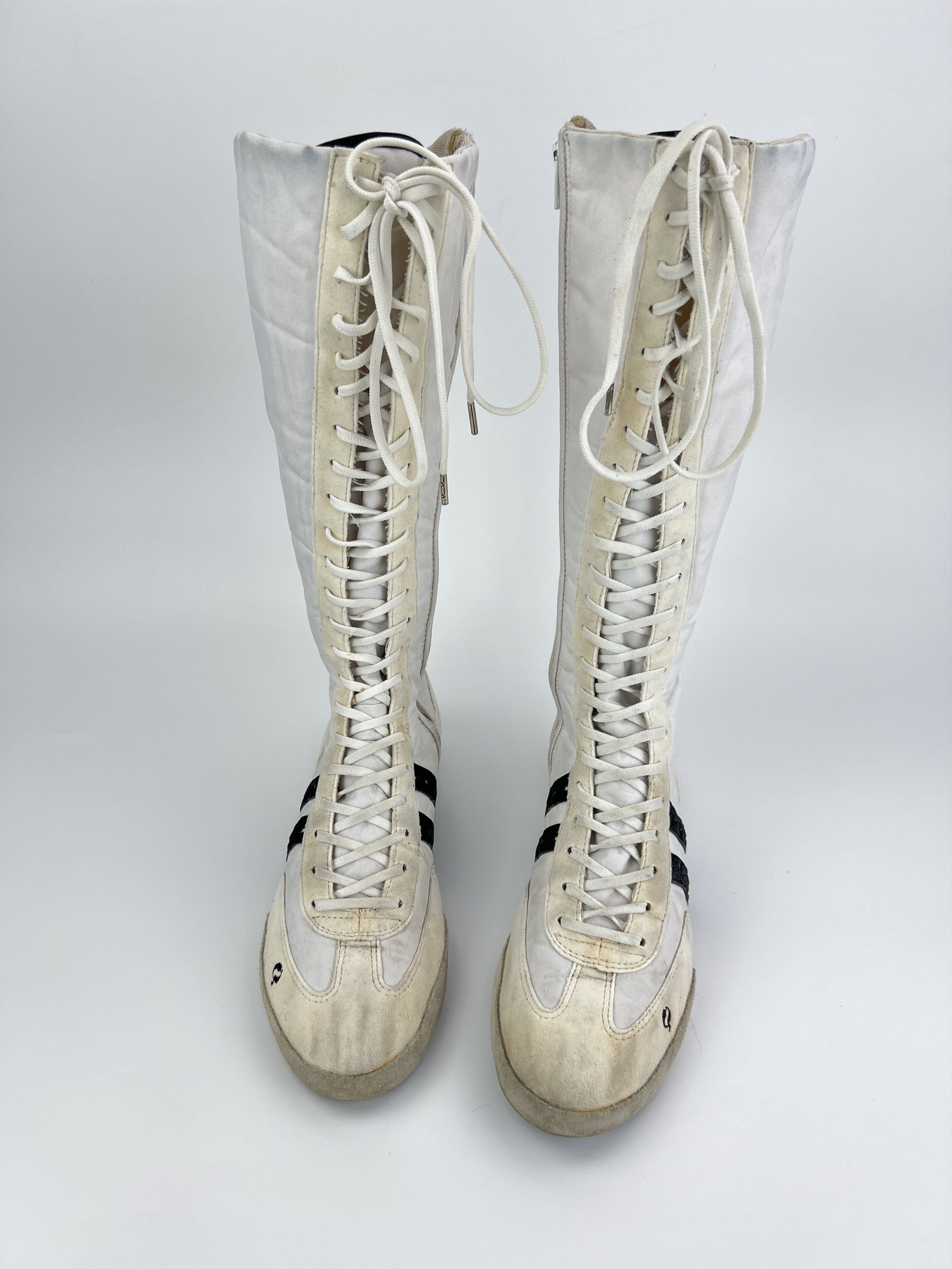 Japanese Brand Vintage High Top Quick Moto Boots Bondage Sneakers Size US 11 / IT 41 - 3 Thumbnail