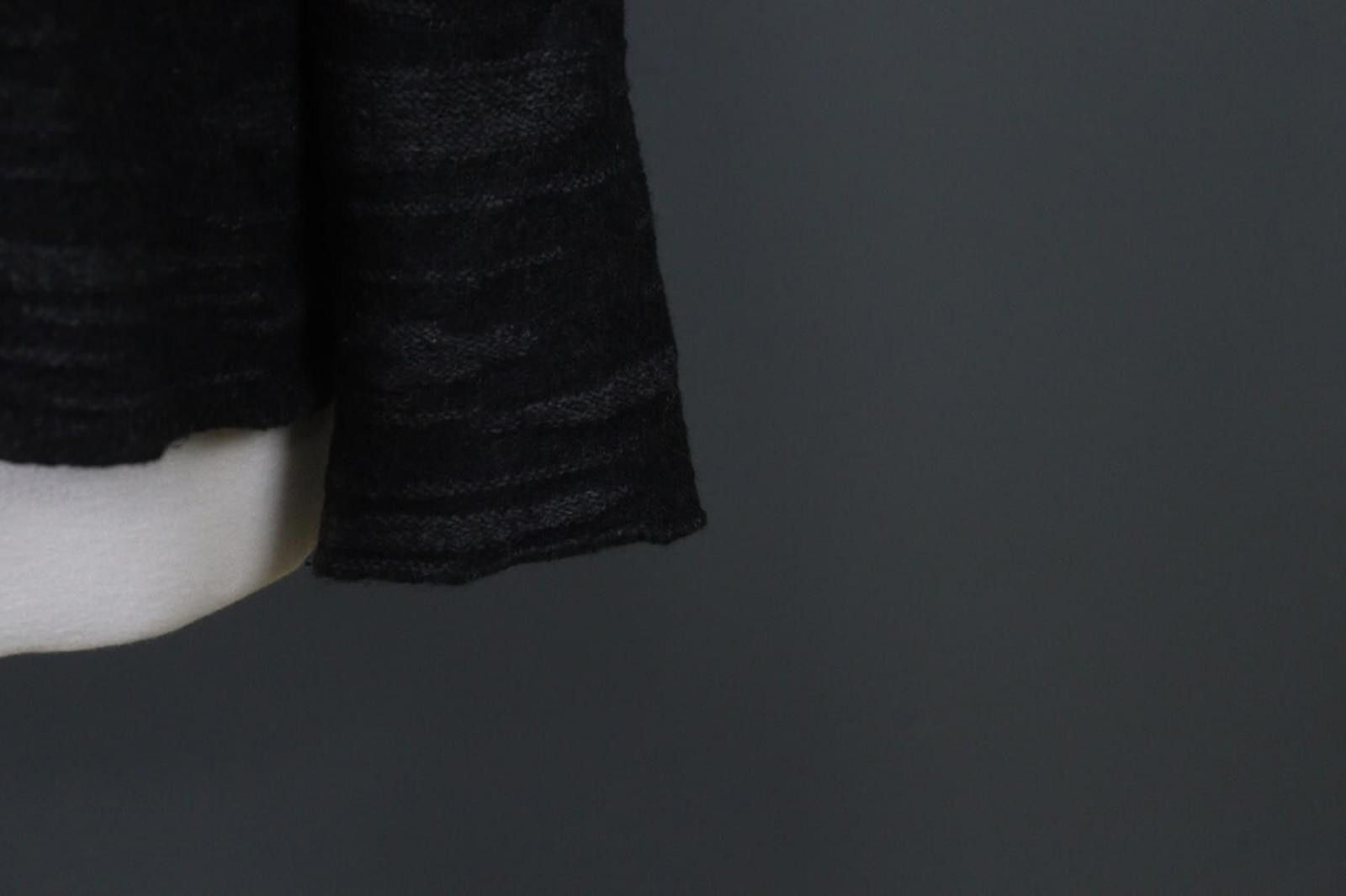 Transit Transit Black Knitted Crew Neck Stretchable Pullover Sweater Size M / US 6-8 / IT 42-44 - 4 Thumbnail