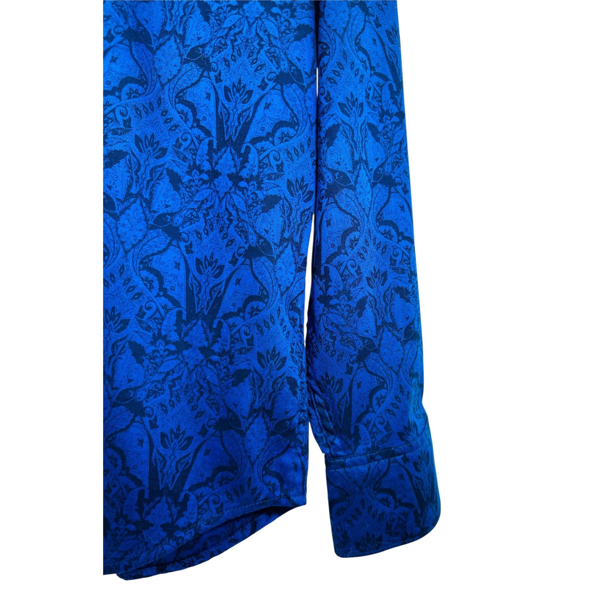 Robert Graham Robert Graham Highland Stretch Mens Jacquard Bright Blue Lon Size US L / EU 52-54 / 3 - 8 Thumbnail