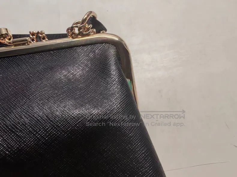 Vivienne Westwood Vivienne Westwood size os Black gold cross grain cowhide ba Size ONE SIZE - 7 Thumbnail