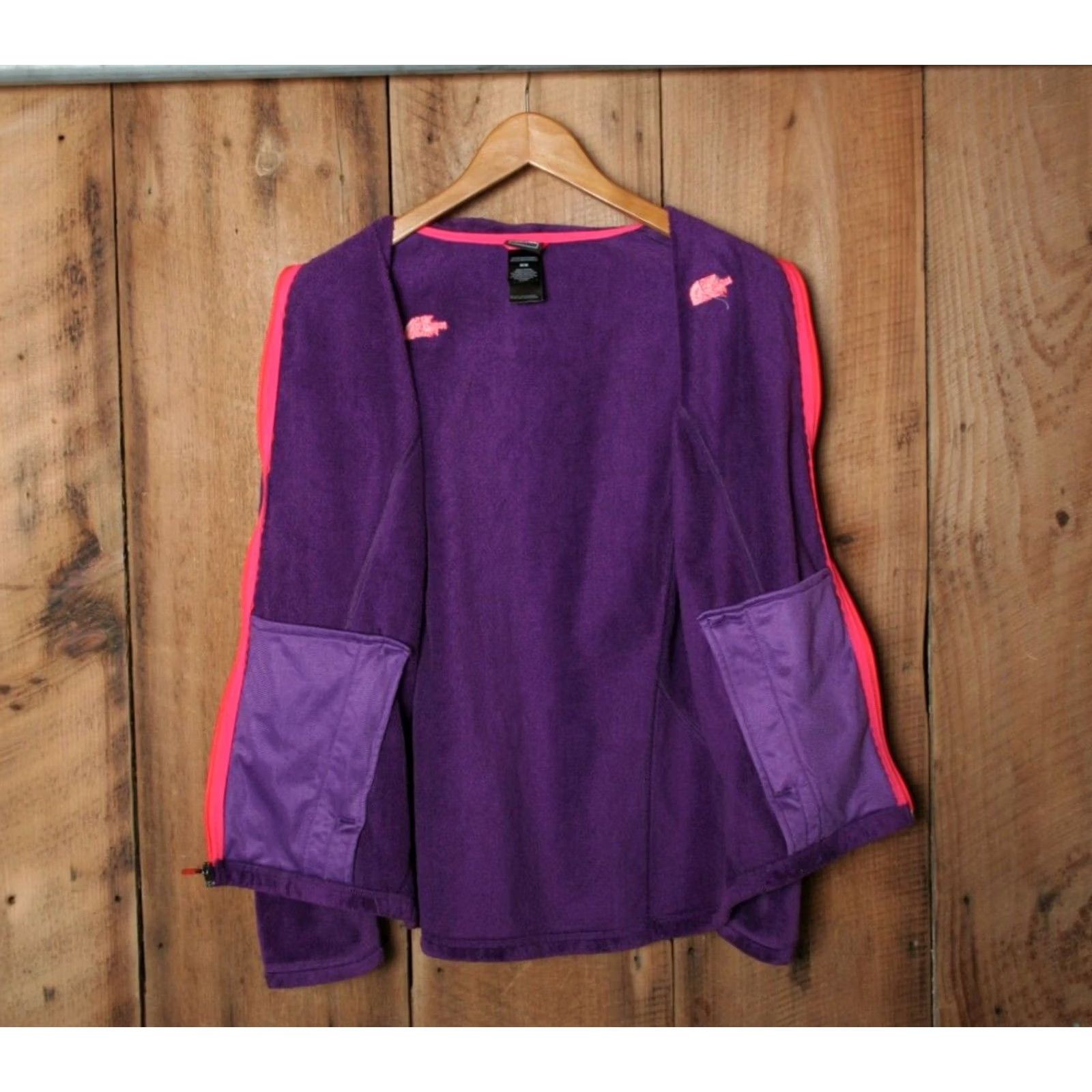The North Face THE NORTH FACE Purple Fleece Full Zip Jacket Women's M Size, Purple, Jacket, Fleece, Zip, Basic, Outdoor, 90s Theme Size M / US 6-8 / IT 42-44 - 6 Thumbnail