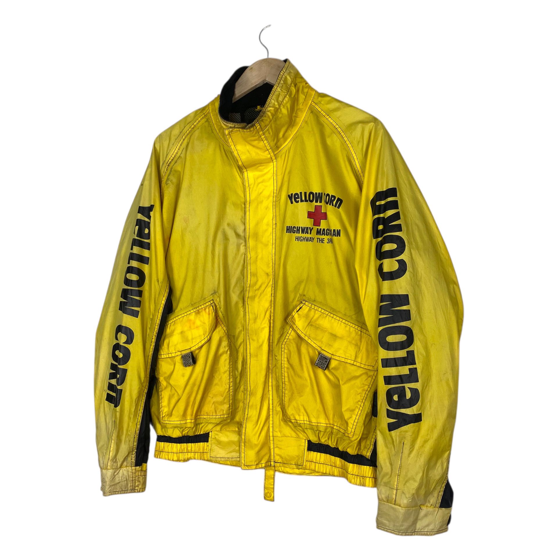 Kadoya 💥YELLOW CORN UTILITY RACING BIKER JACKET Size US XL / EU 56 / 4 - 4 Thumbnail