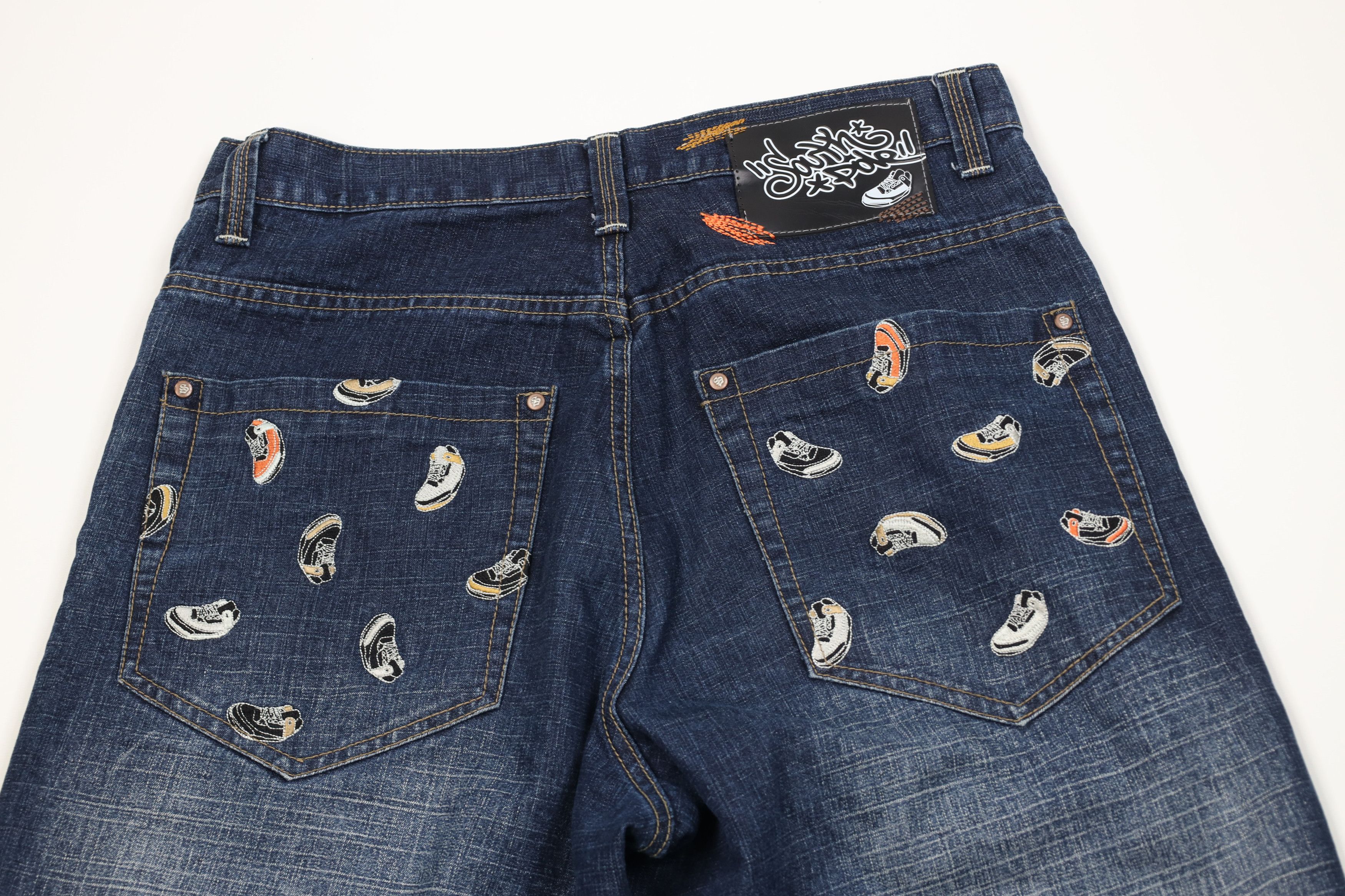 Southpole Vintage 90s Y2K Southpole Wide Leg Denim Jeans Blue Cotton Size US 34 / EU 50 - 11 Thumbnail