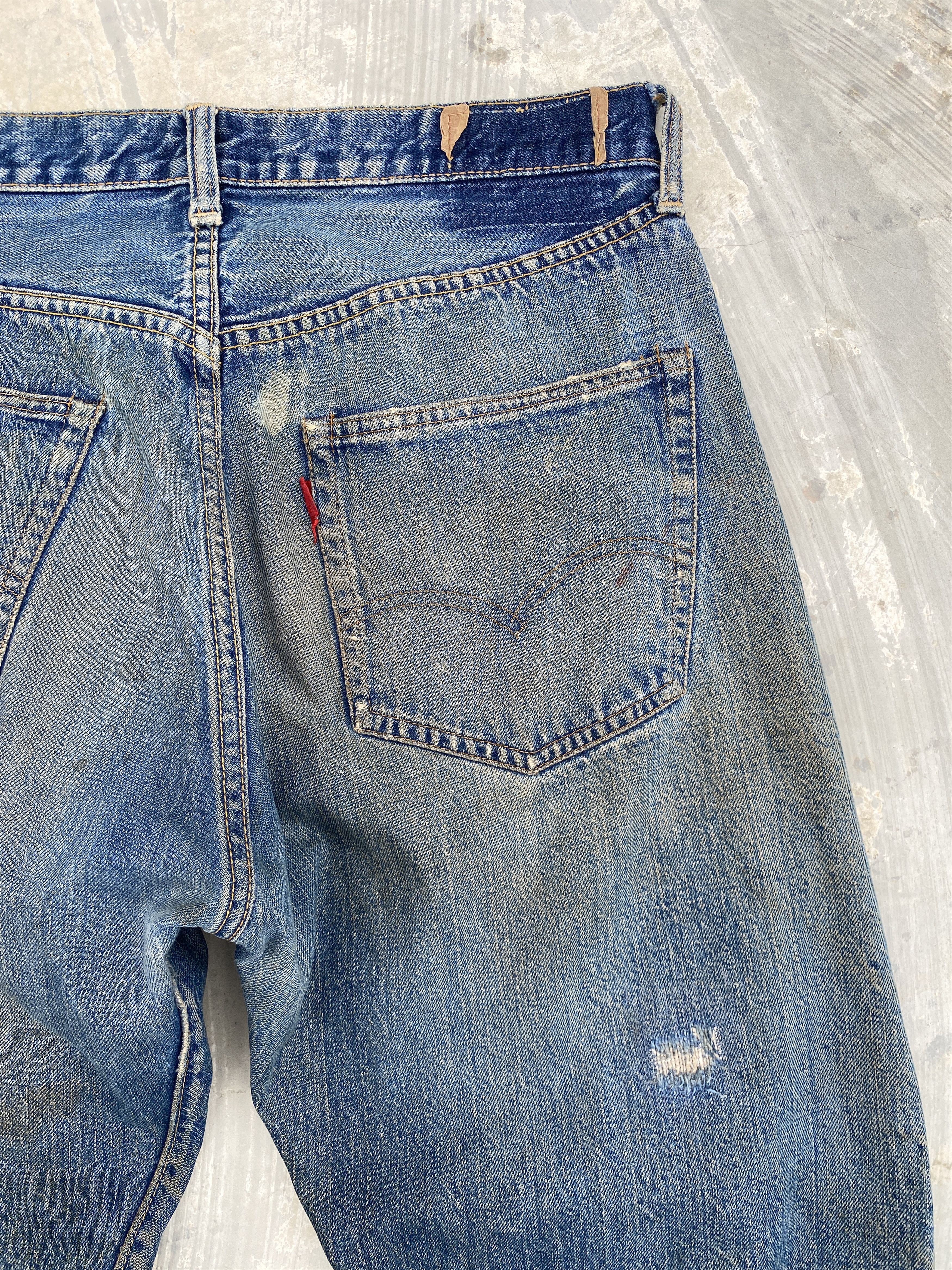 Levi's Vintage 60/70s Levis 501 Big E Redline #6 Selvedge Jeans Size US 33 - 8 Thumbnail