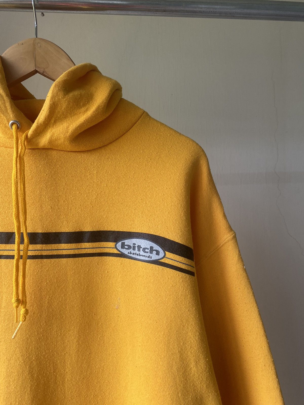RARE☠️ BITCH SKATEBOARD PULLOVER HOODIE 90s SKATE