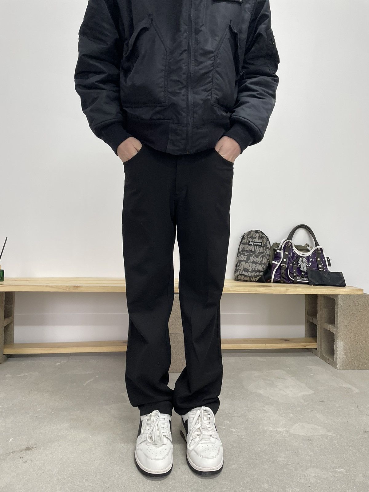 Versace × Vintage Vintage Versace pants stacked fit Size US 32 / EU 48 - 3 Thumbnail