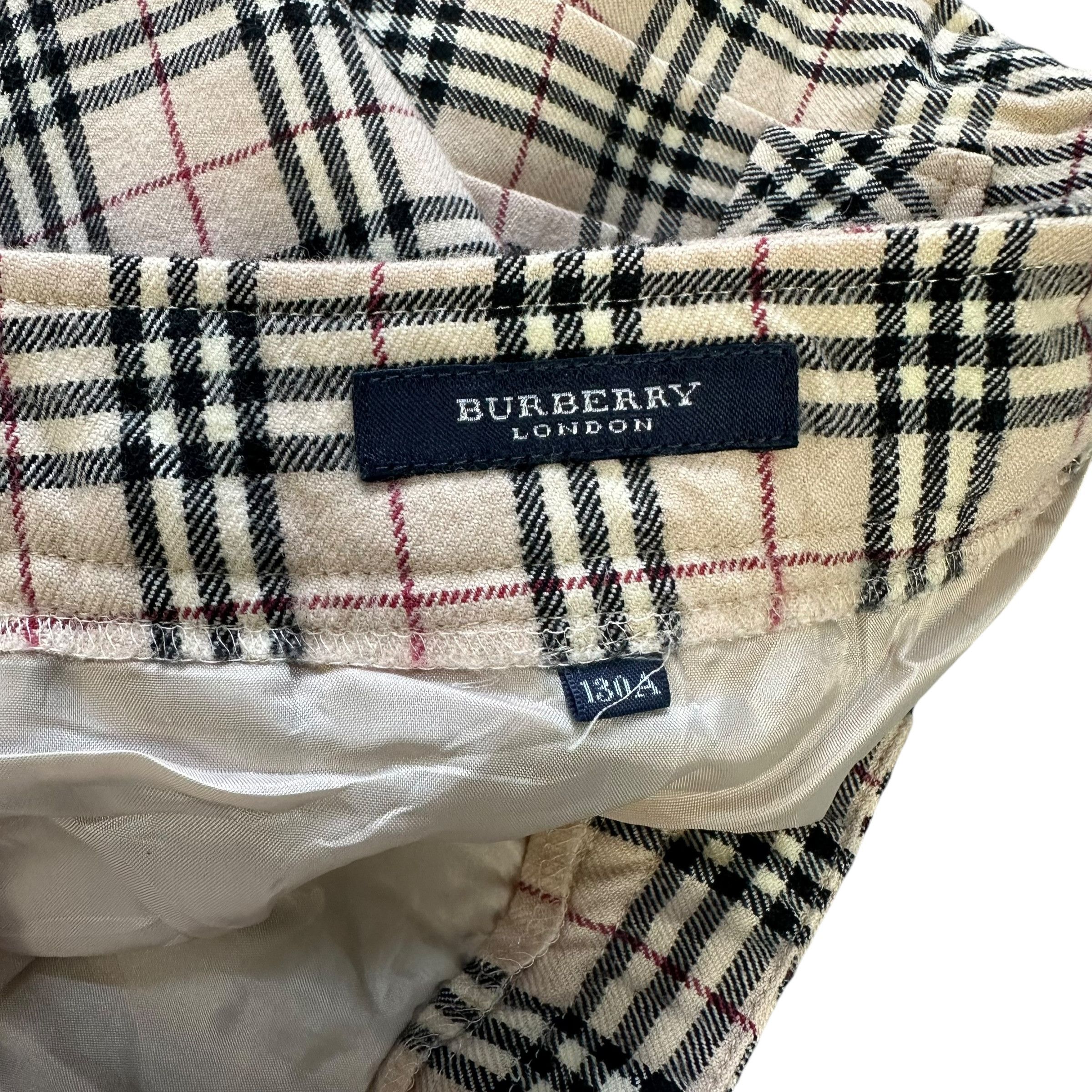 Burberry BURBERRY LONDON Nova Check Wool Mini Skirts #A57-1131 Size 23" - 6 Thumbnail