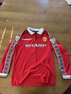 2002-2004 Nike Manchester United David Beckham Shirt Jersey Kit Long Sleeve  XXL