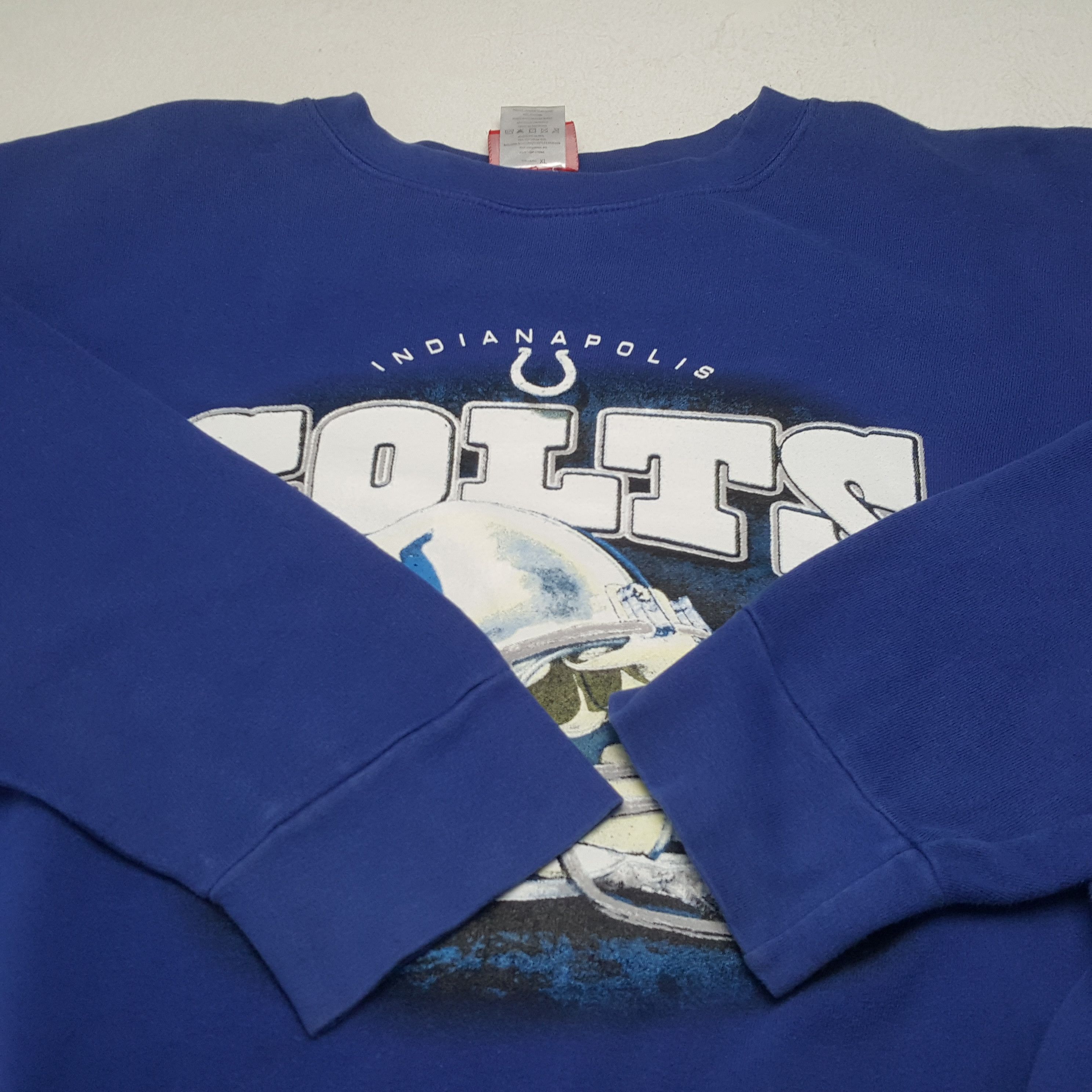 NFL × Vintage NFL COLTS INDIANAPOLIS Football Team Sweatshirt C286N1 Size US XXL / EU 58 / 5 - 4 Thumbnail
