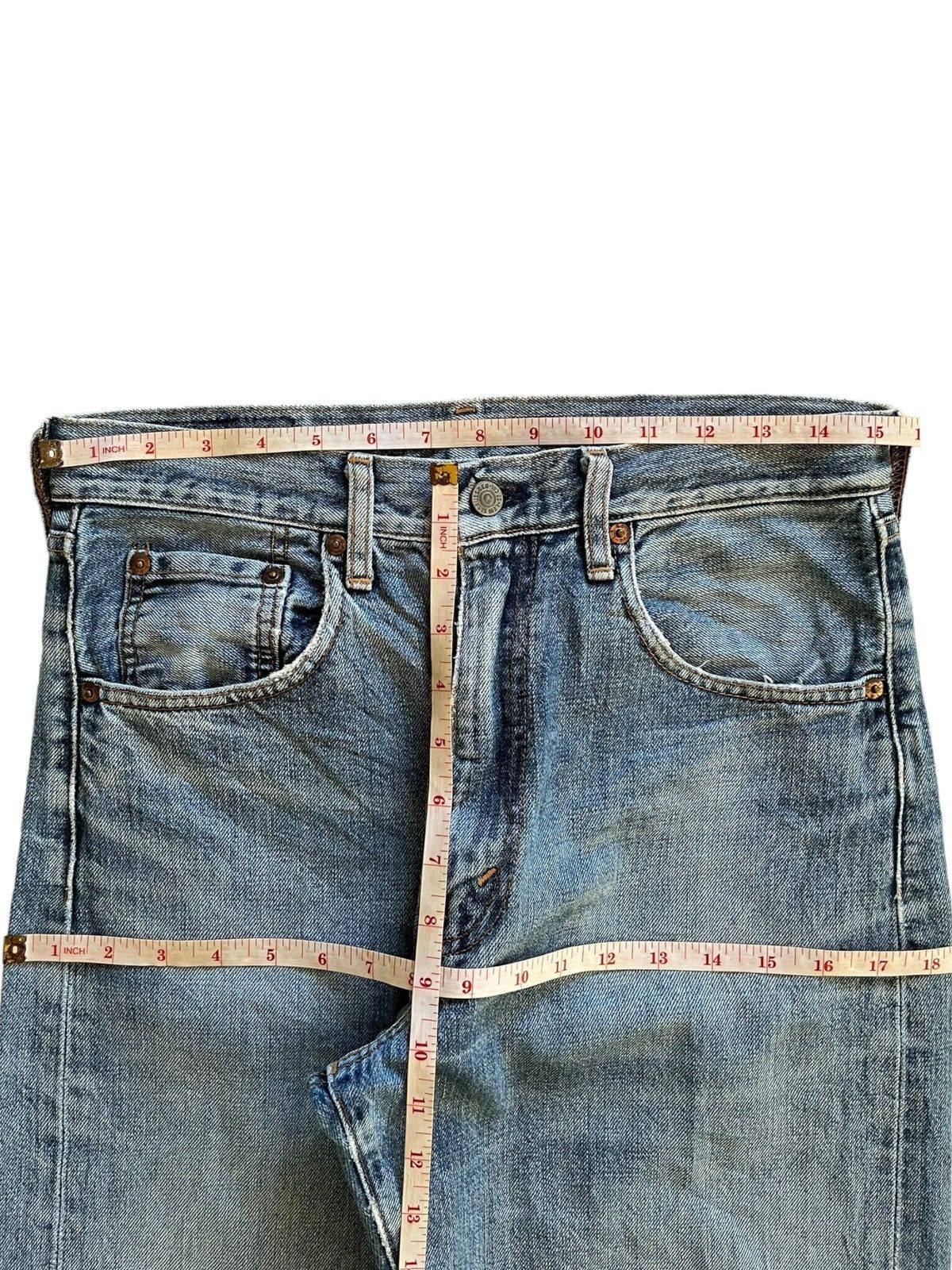 Levi's Vintage 80s Levis 502 Big E Selvedge Baggy Jeans Size US 31 - 14 Thumbnail