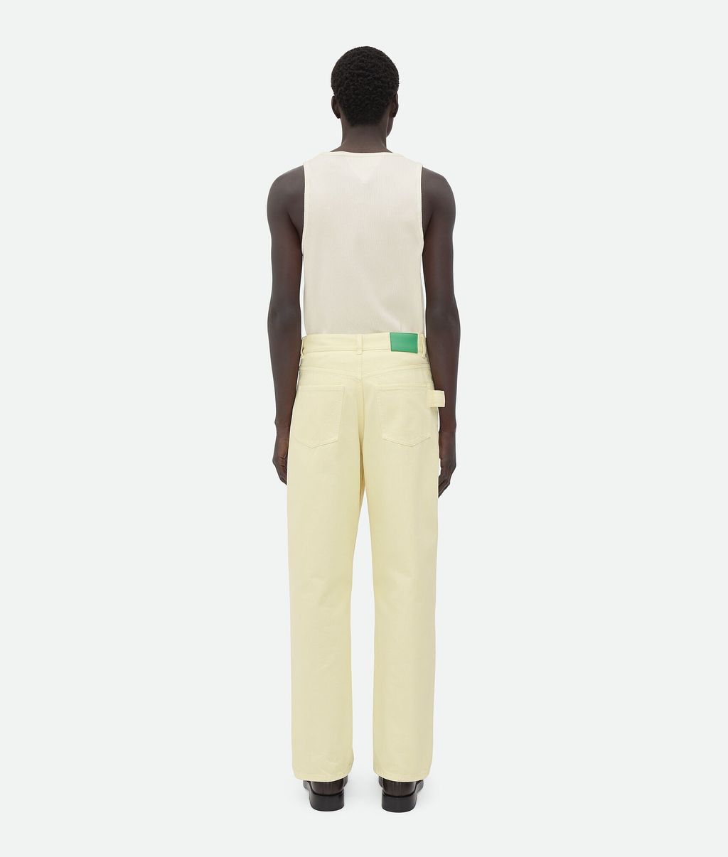 Bottega Veneta o1bcso1str0126 Wash Wide Leg Denim in Yellow Size US 36 / EU 52 - 2 Thumbnail