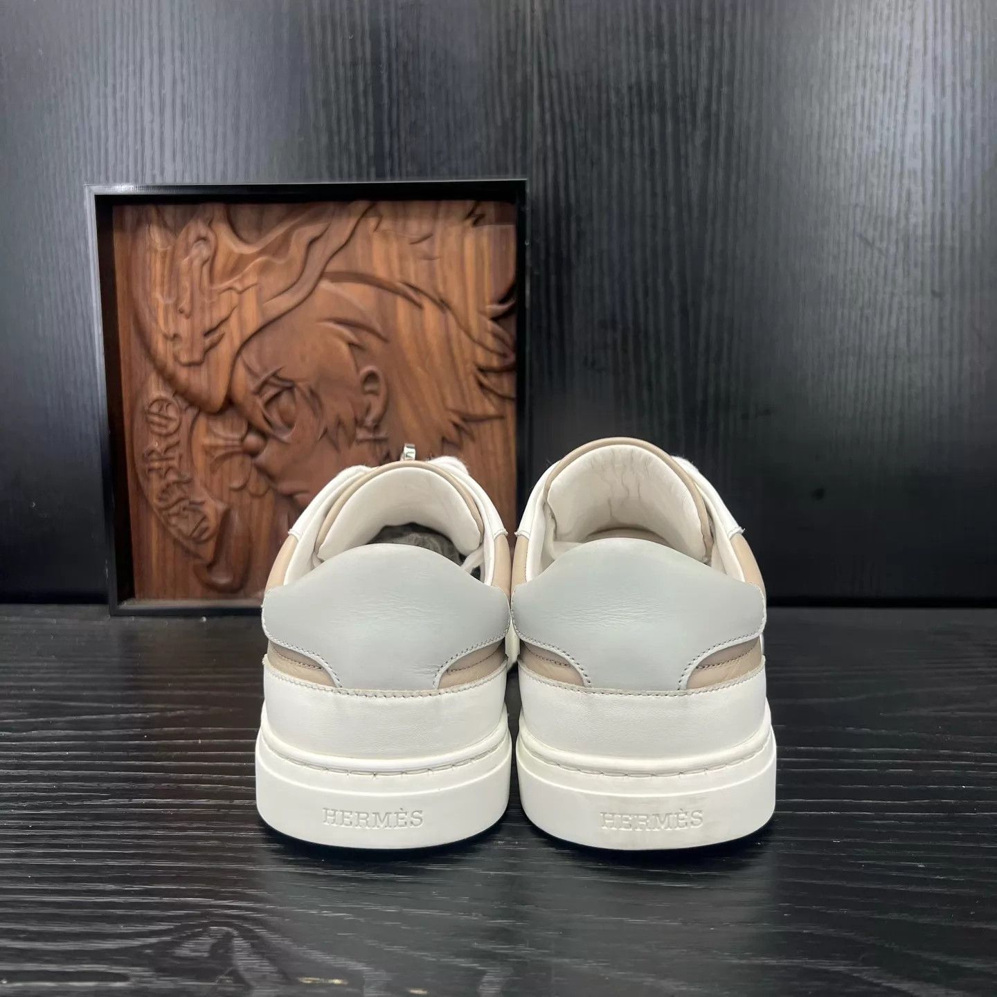 Hermes Hermès Day Leather Gray Sneaker 36 New Size US 5.5 / IT 35.5 - 6 Thumbnail