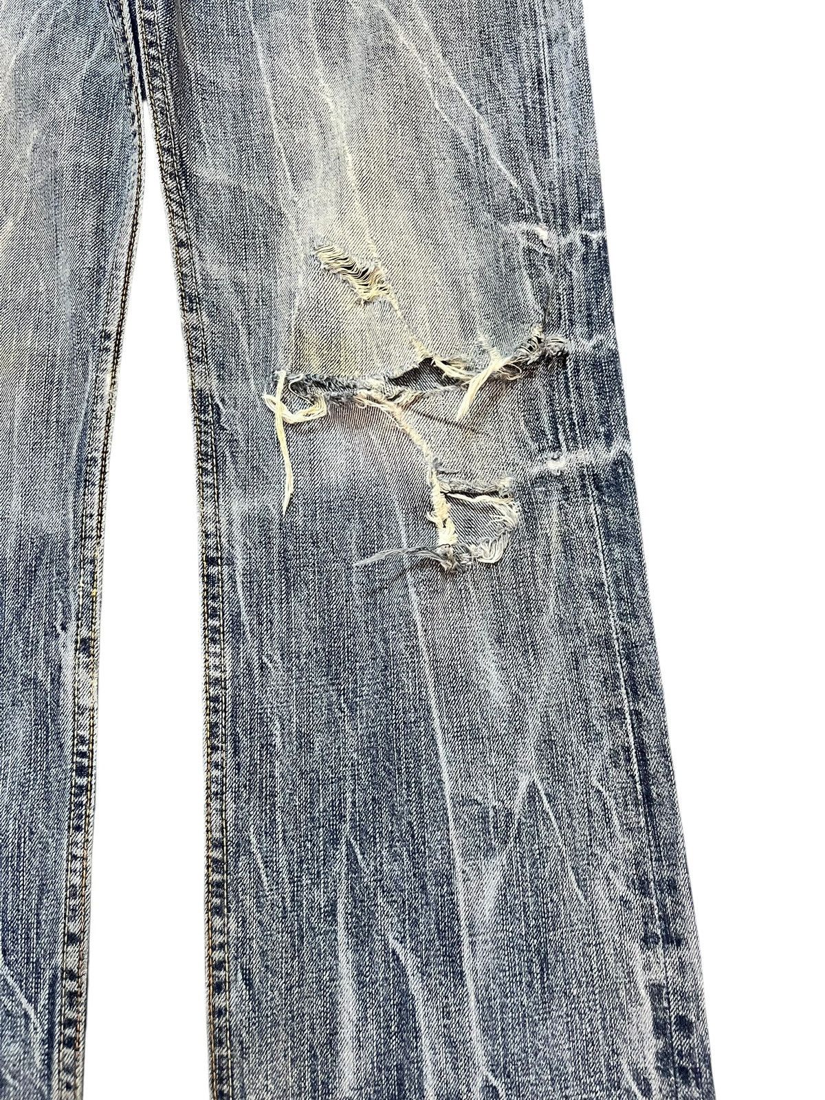 VILLAND Vintage Villand Whiskering Faded Distressed Denim Size US 33 - 5 Thumbnail