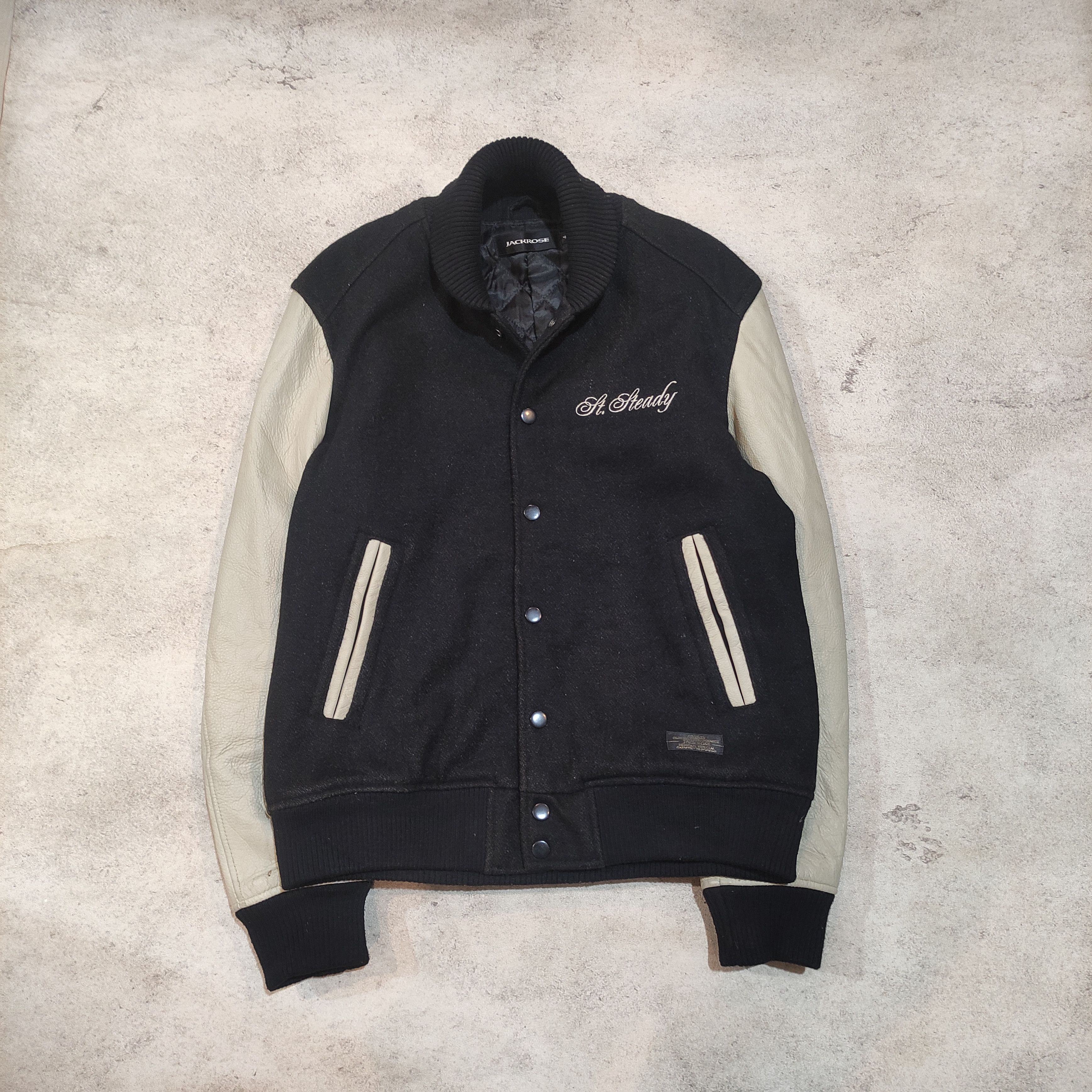 JACKROSE Rare!! JACKROSE VARSITY LEATHER JACKET ARCHIVE 2000s Size US M / EU 48-50 / 2 - 2 Thumbnail