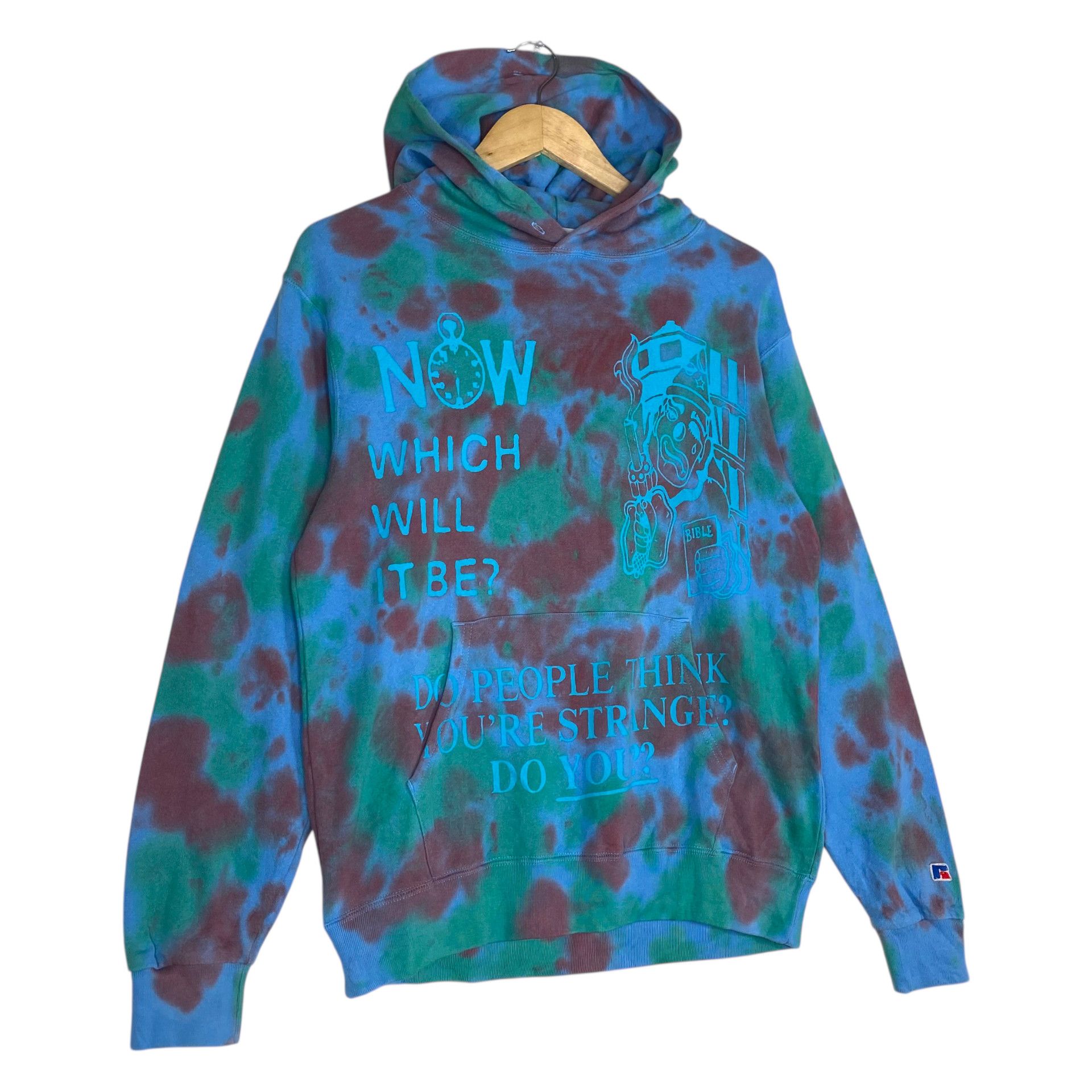 Japanese Brand 💥BLACK WEIRDOS TYE DIE HOODED PULLOVER Size US M / EU 48-50 / 2 - 3 Thumbnail