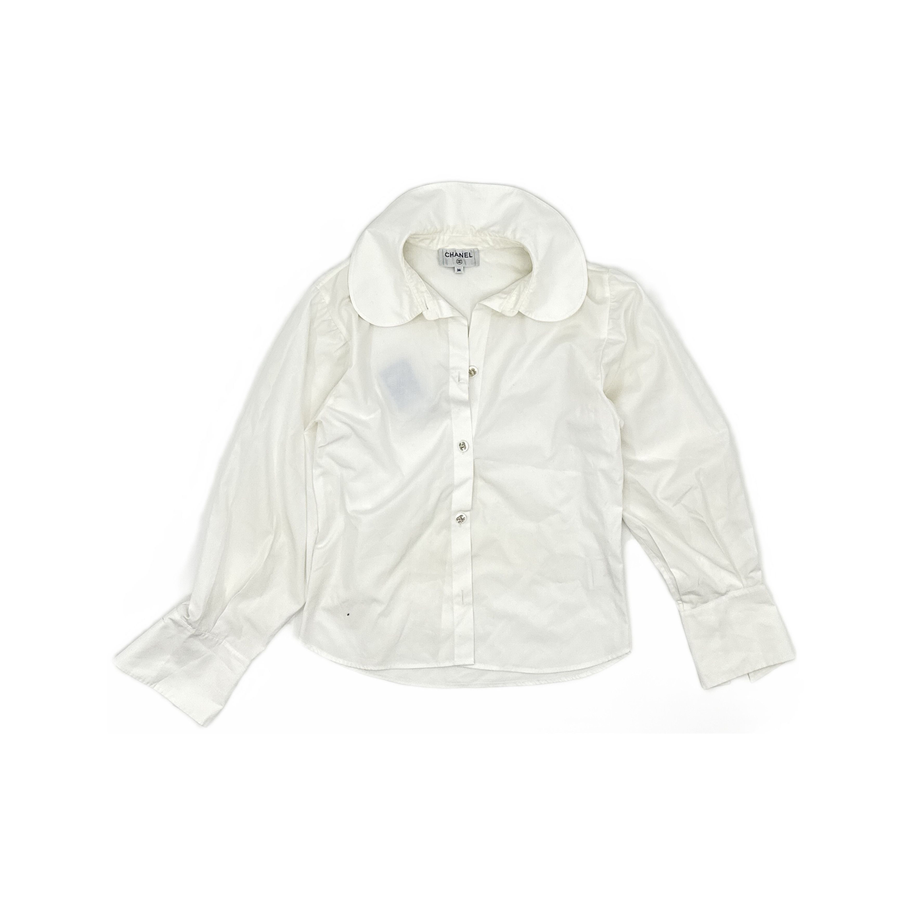 Chanel Chanel Rhinestone Button Blouse Size 36 Size XS / US 0-2 / IT 36-38 - 1 Thumbnail