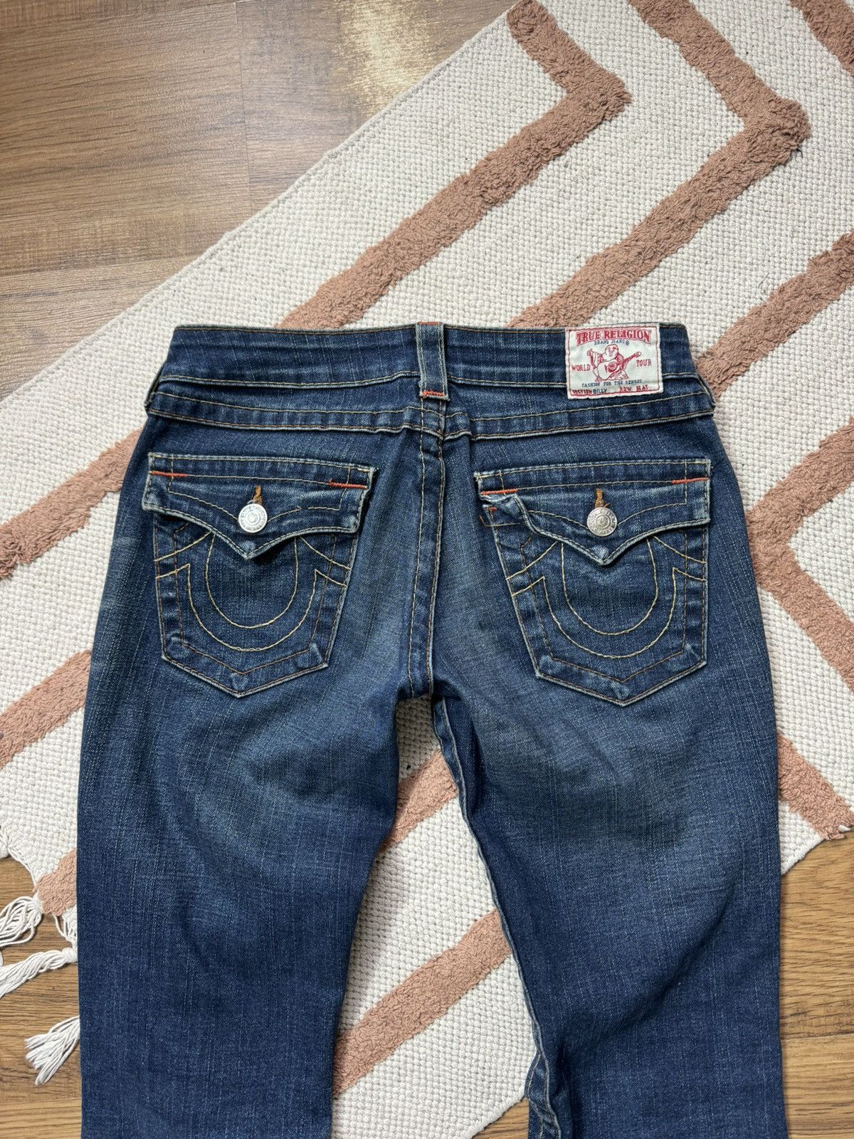 True Religion TRUE RELIGION DENIM CONTRAST STITCH JEANS SKINI PANTS Size 27" / US 4 / IT 40 - 8 Thumbnail