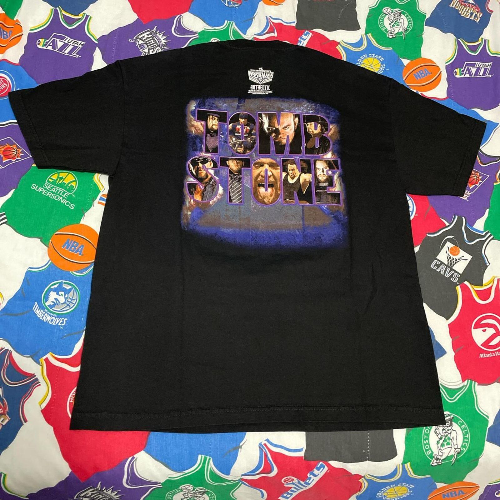 Vintage × WWE Y2K 2005 WWE The Undertaker Wrestling Tombstone Deadman Tee Size US XL / EU 56 / 4 - 2 Thumbnail