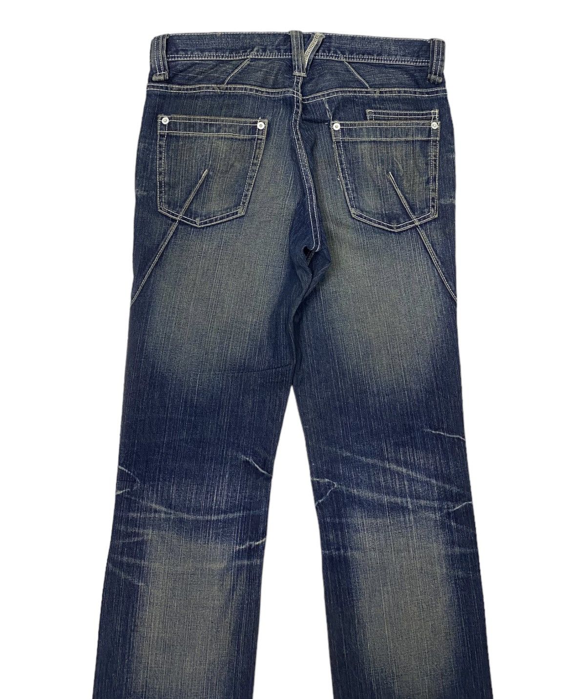Japanese Brand × Michel Klein × Tornado Mart 🔥KLEIN PLUS HOMME DISTRESSED DENIM JEANS TORNADO MART STYLE Size US 32 / EU 48 - 6 Thumbnail