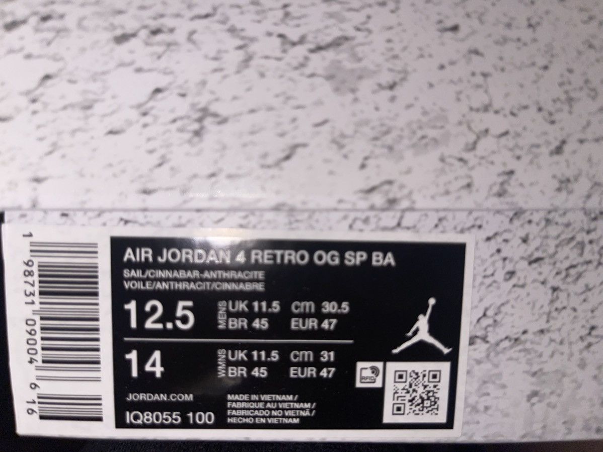 Jordan Brand Nigel Sylvester Jordan 4 Retro Brick After Brick Size 12.5 Size US 12.5 / EU 45-46 - 8 Thumbnail