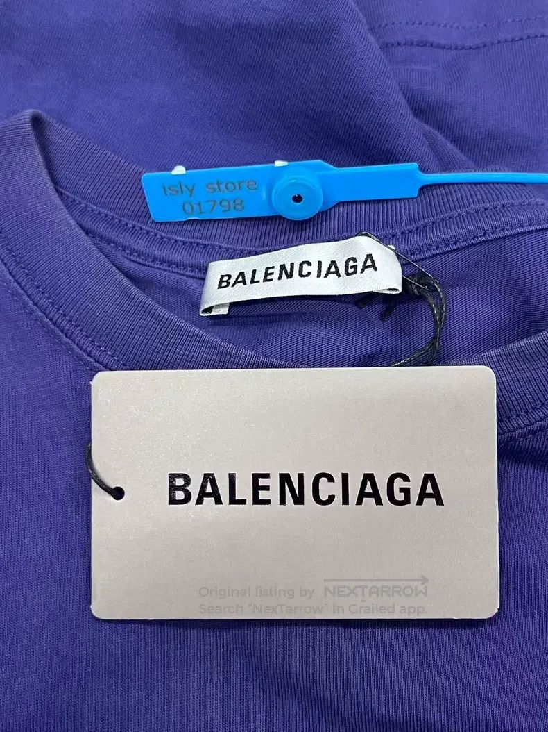 Balenciaga Balenciaga Letter Logo Print Crew Neck Short Sleeve T-Shir Size US S / EU 44-46 / 1 - 4 Thumbnail