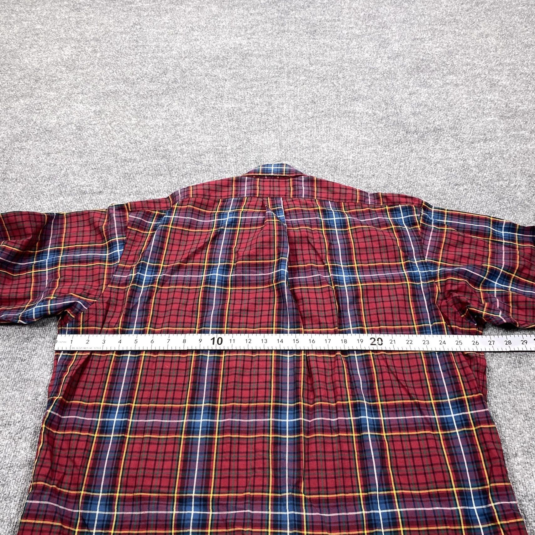 Ralph Lauren VINTAGE? No. Ralph Lauren Shirt Mens XL Red Plaid Blake Long Sleeve 100% Cotton Button Up Size US XL / EU 56 / 4 - 5 Thumbnail