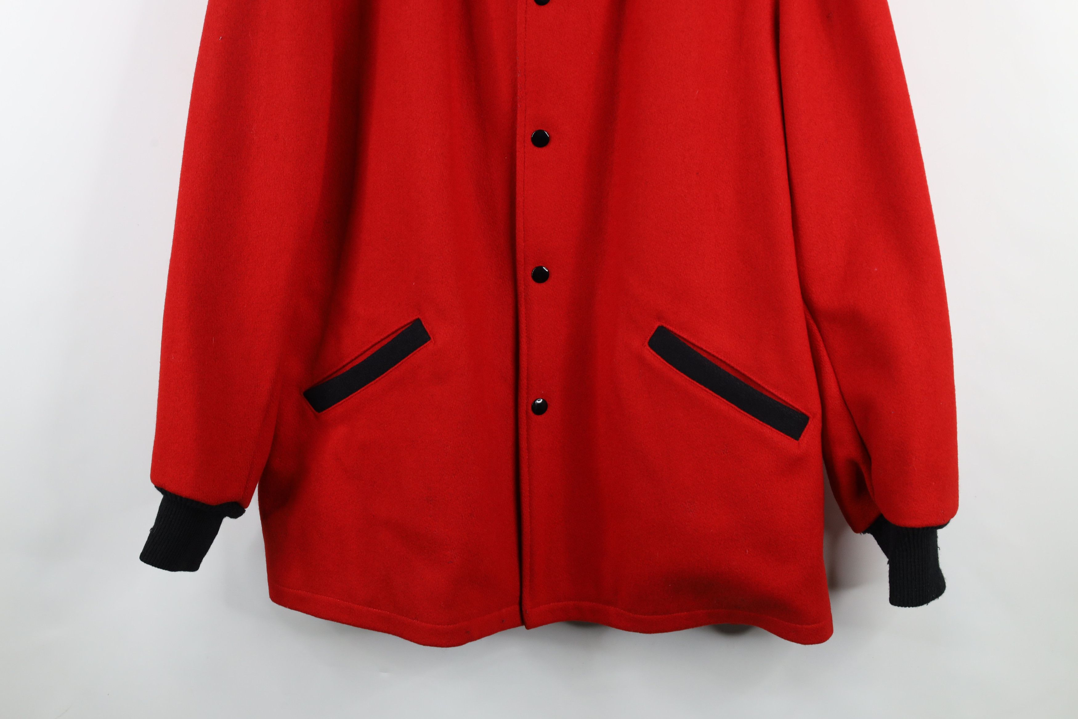 Vintage Vintage 50s 60s Butwin Wool Varsity Letterman Jacket Red USA Size US XL / EU 56 / 4 - 3 Thumbnail
