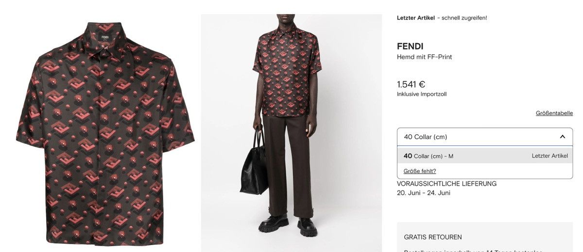 Fendi Fendi FF Diamond Shirt Size US L / EU 52-54 / 3 - 3 Thumbnail