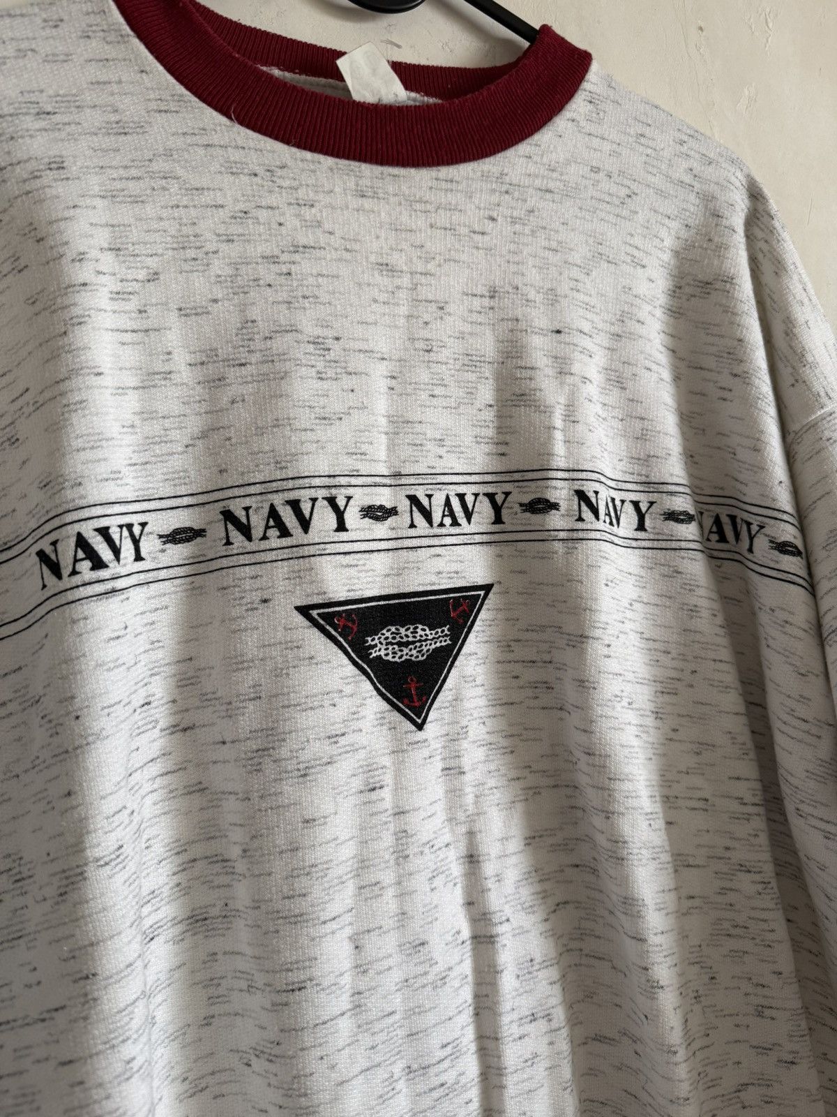 Vintage Vintage Sweatshirt Navy Army Size US L / EU 52-54 / 3 - 2 Thumbnail