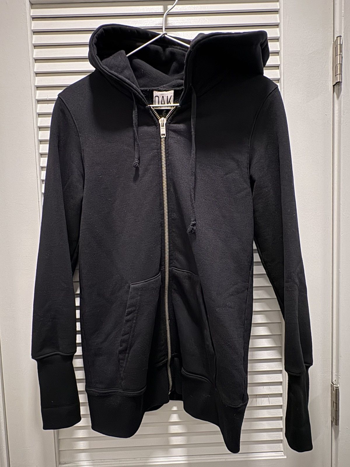 OAK NYC Elongated Hoodie Sweatshirt Black