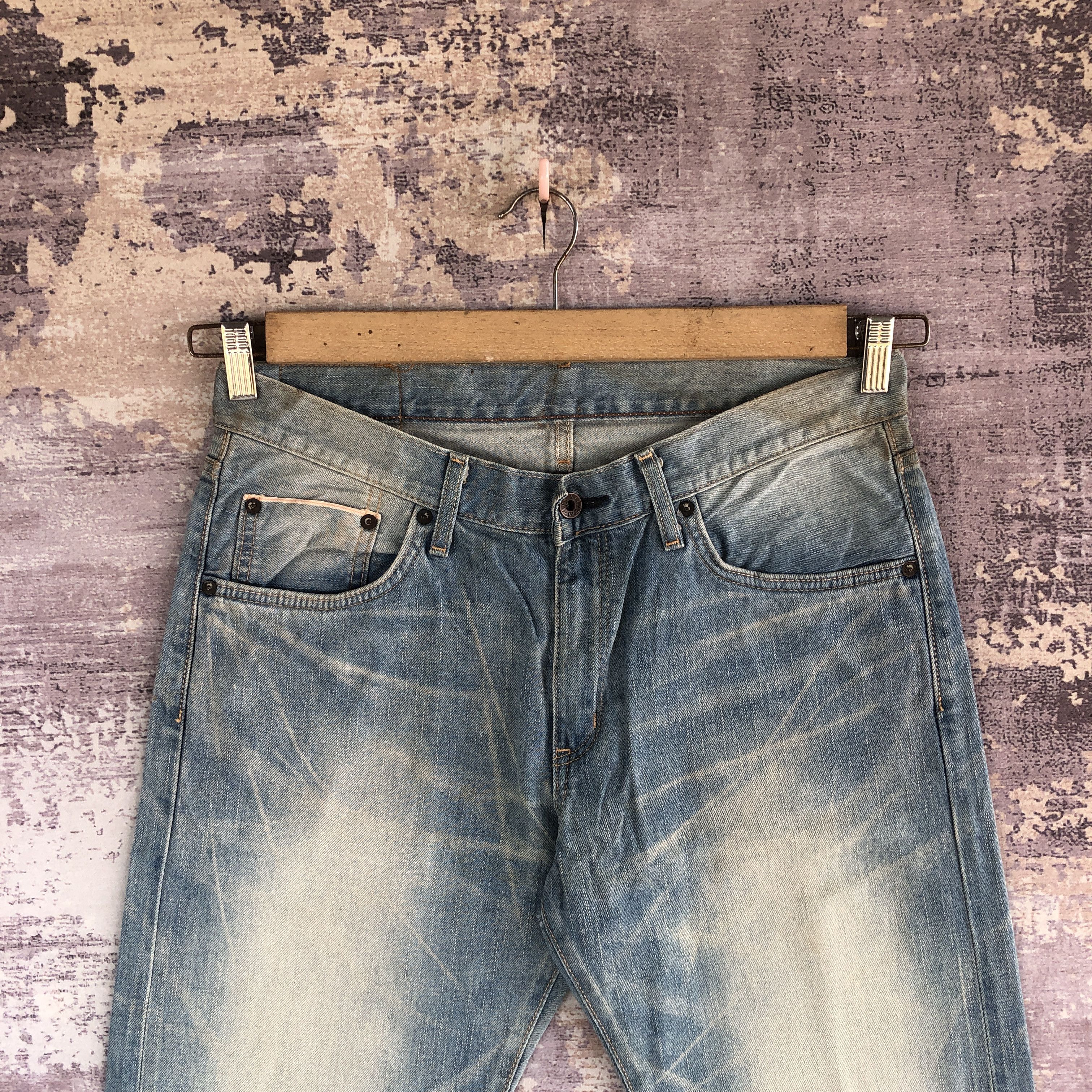 Edwin Vintage 90's Edwin 505 Selvedge Jeans Faded Redline Denim Size US 32 / EU 48 - 3 Thumbnail