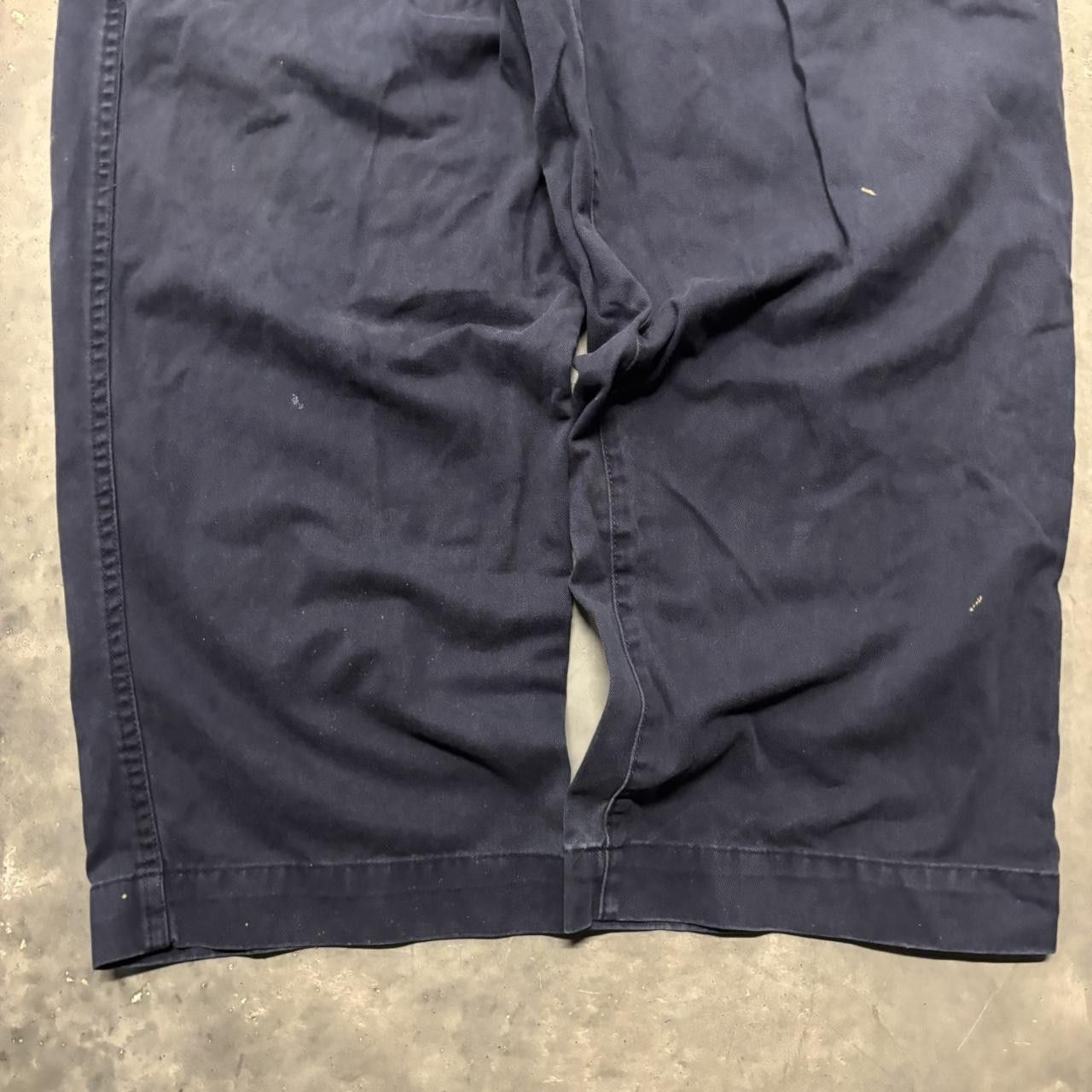 Japanese Brand × Vintage Crazy Vintage Y2K/2000s Baggy Navy Blue Streetwear Skater Style Cargo Pants! Size US 40 / EU 56 - 6 Thumbnail