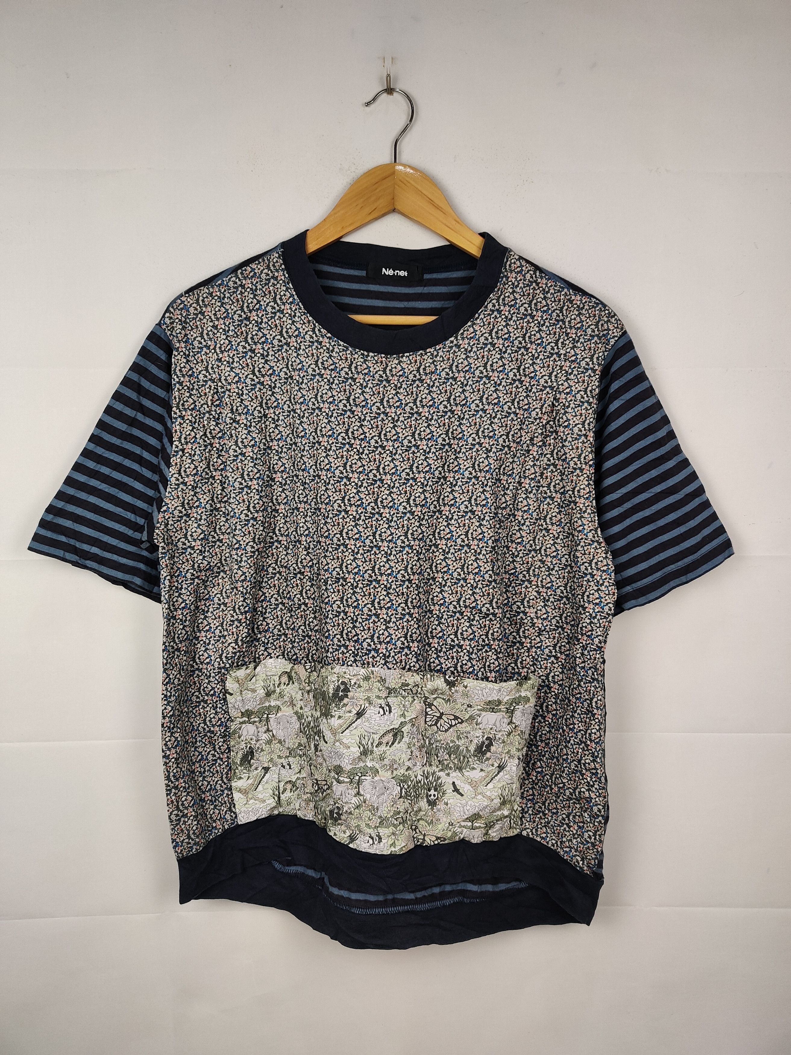 Ne-Net Ne-net MADE WITH LIBERTY FABRIC T Liberty print T-shirt Size L / US 10 / IT 46 - 1 Thumbnail